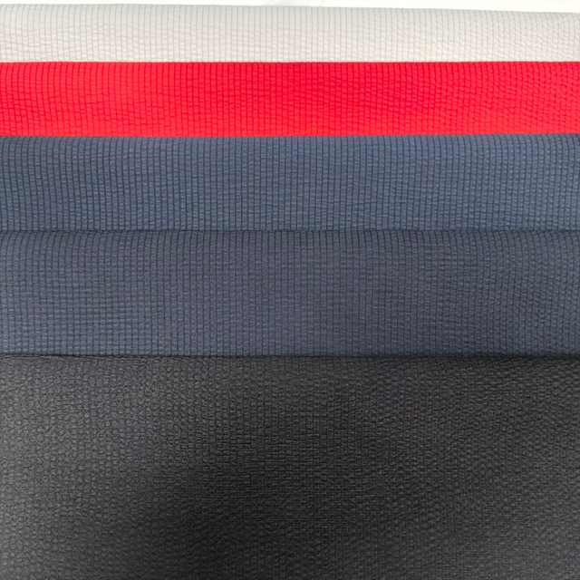 Polyester Crinkled Checkered Fabric