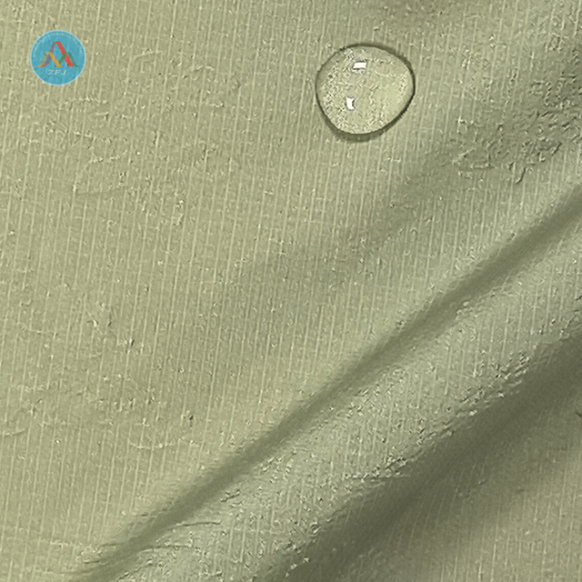 Premium Waterproof Nylon Crinkle Fabric With Pattern Laminated Printing For Stylish Apparel