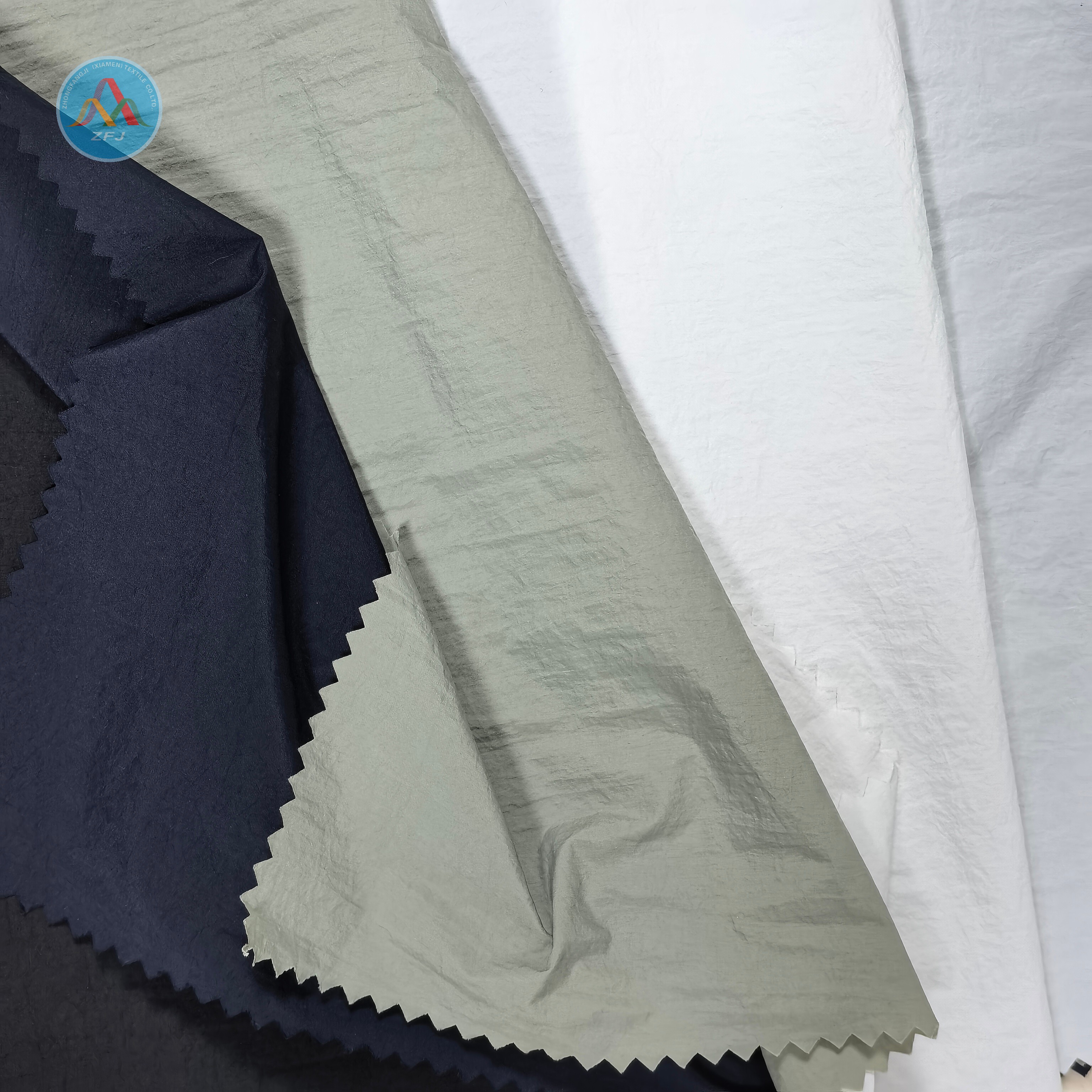 100% Nylon Crinkle Fabric Is Ideal for Sun-Protective Clothing And Down Jackets