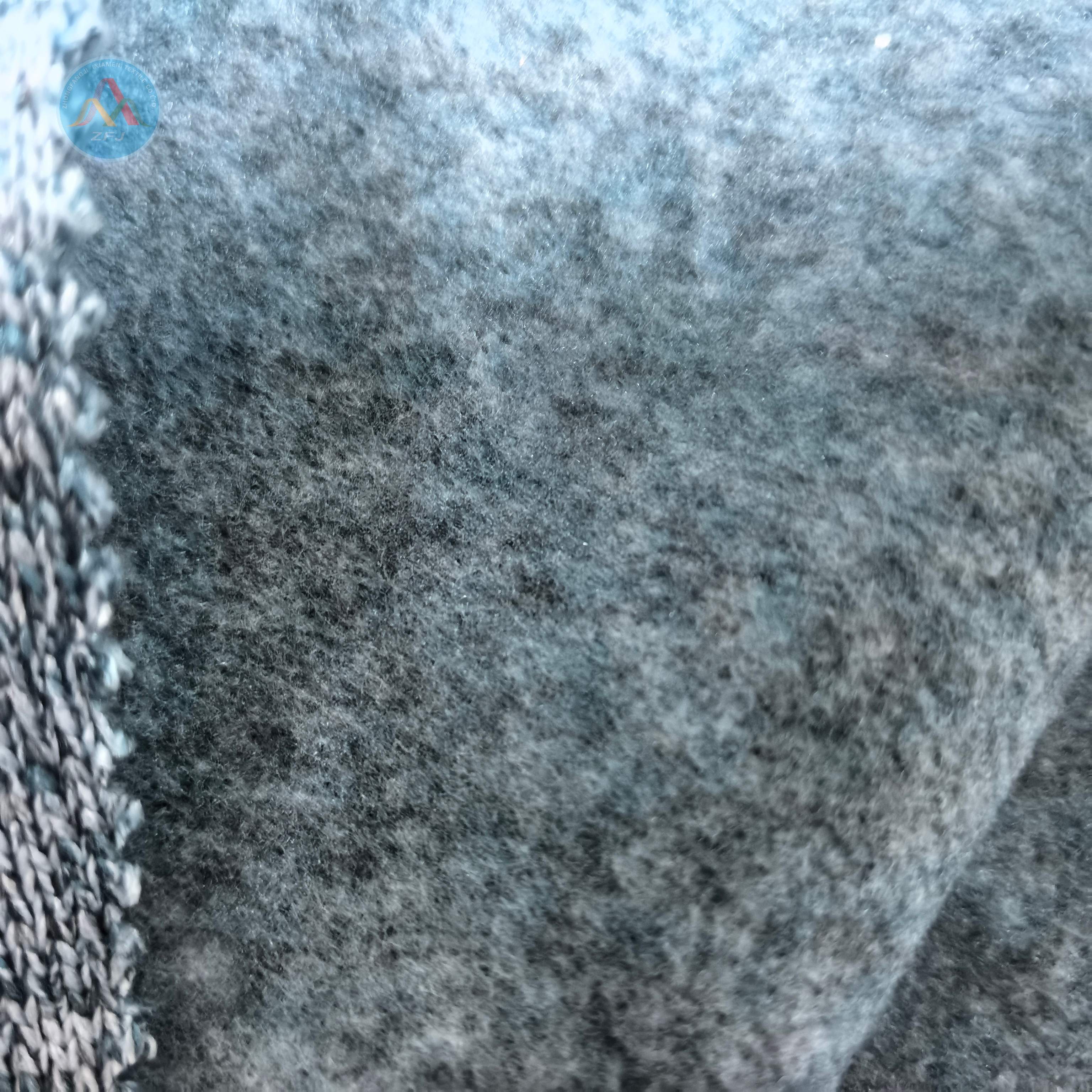 100% Polyester 280gsm Three-tone Cationic Brushed Jersey Fabric