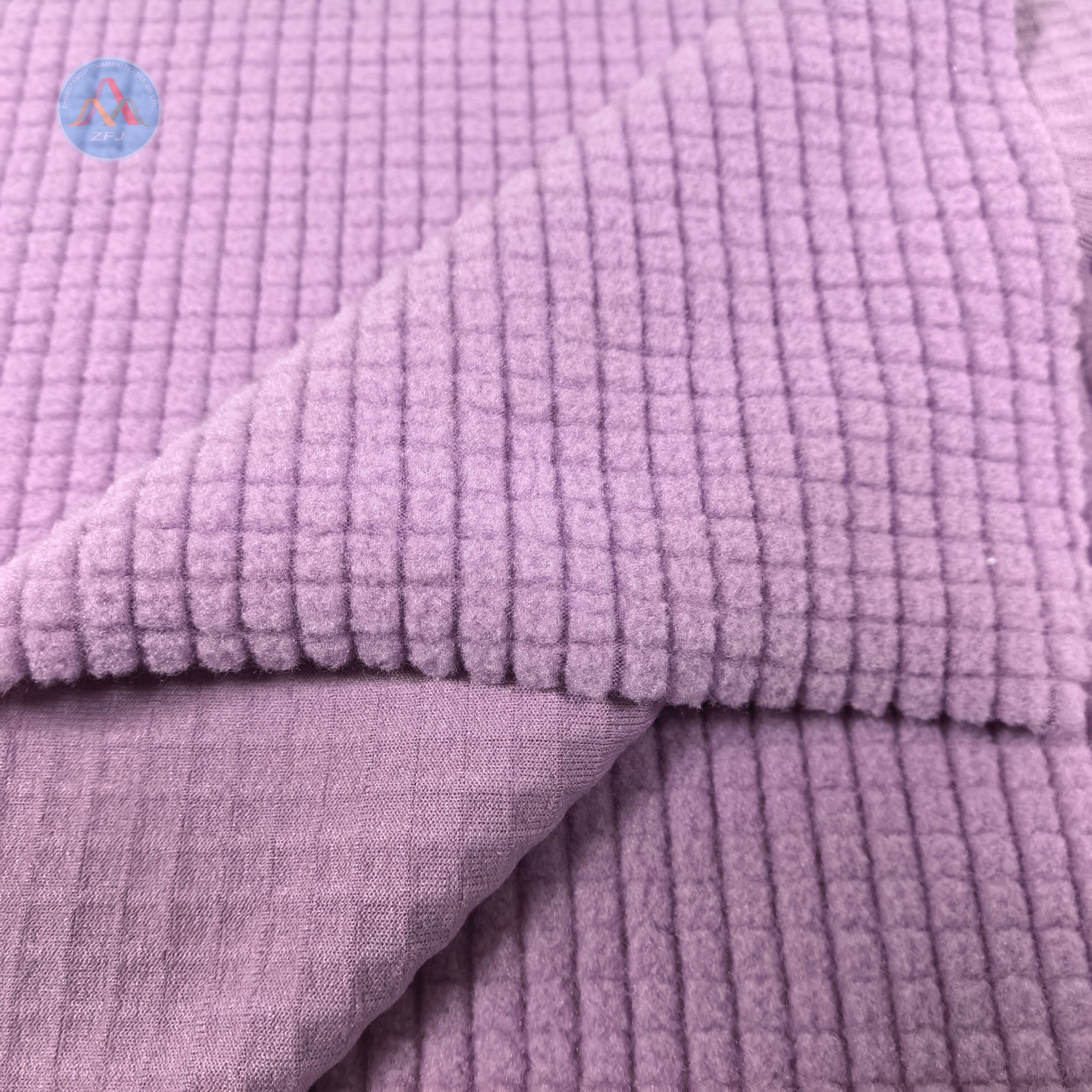 Stripe & Check Polar Fleece with Spandex