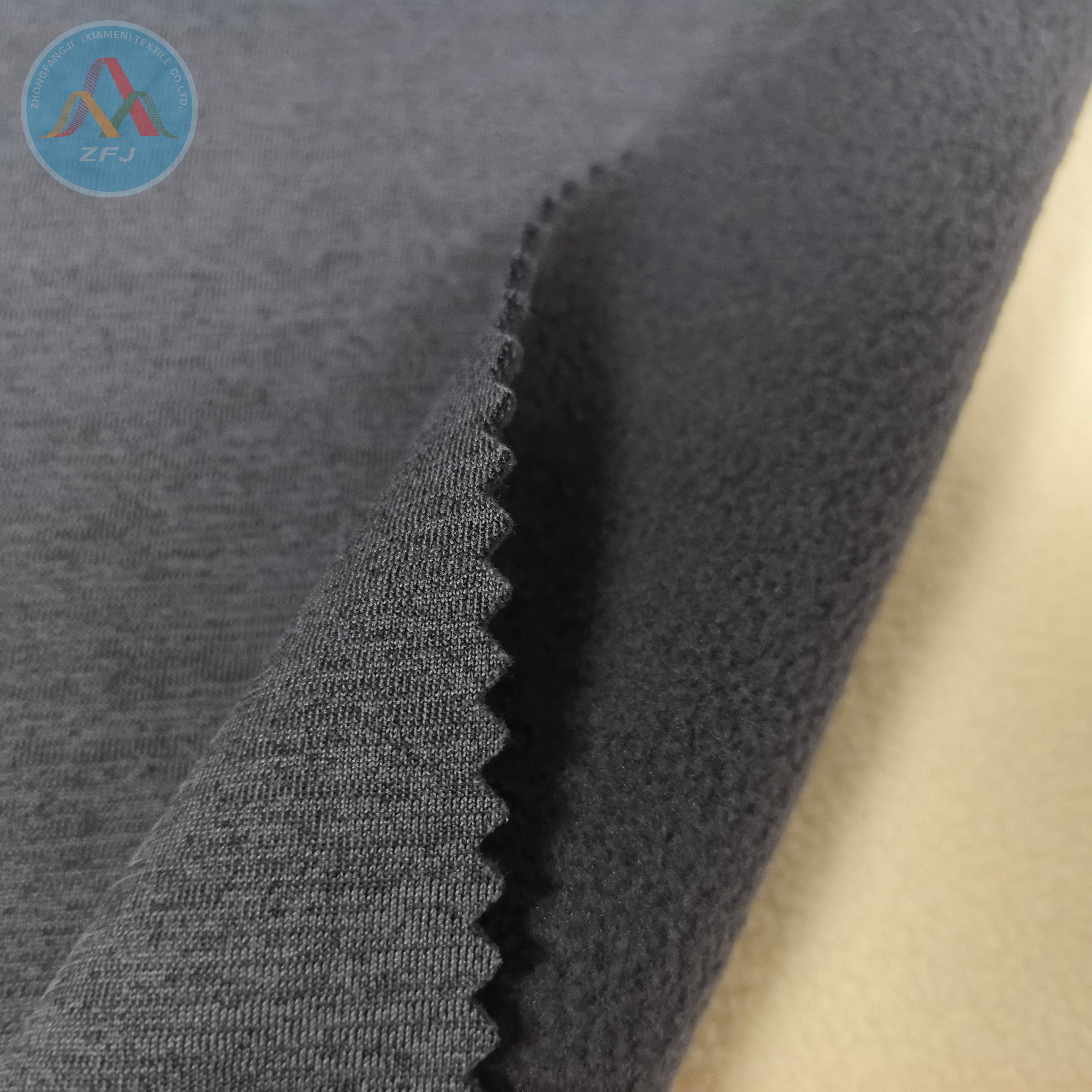 Cationic Knit Fabric Laminated with Fleece for Soft Shell Jackets