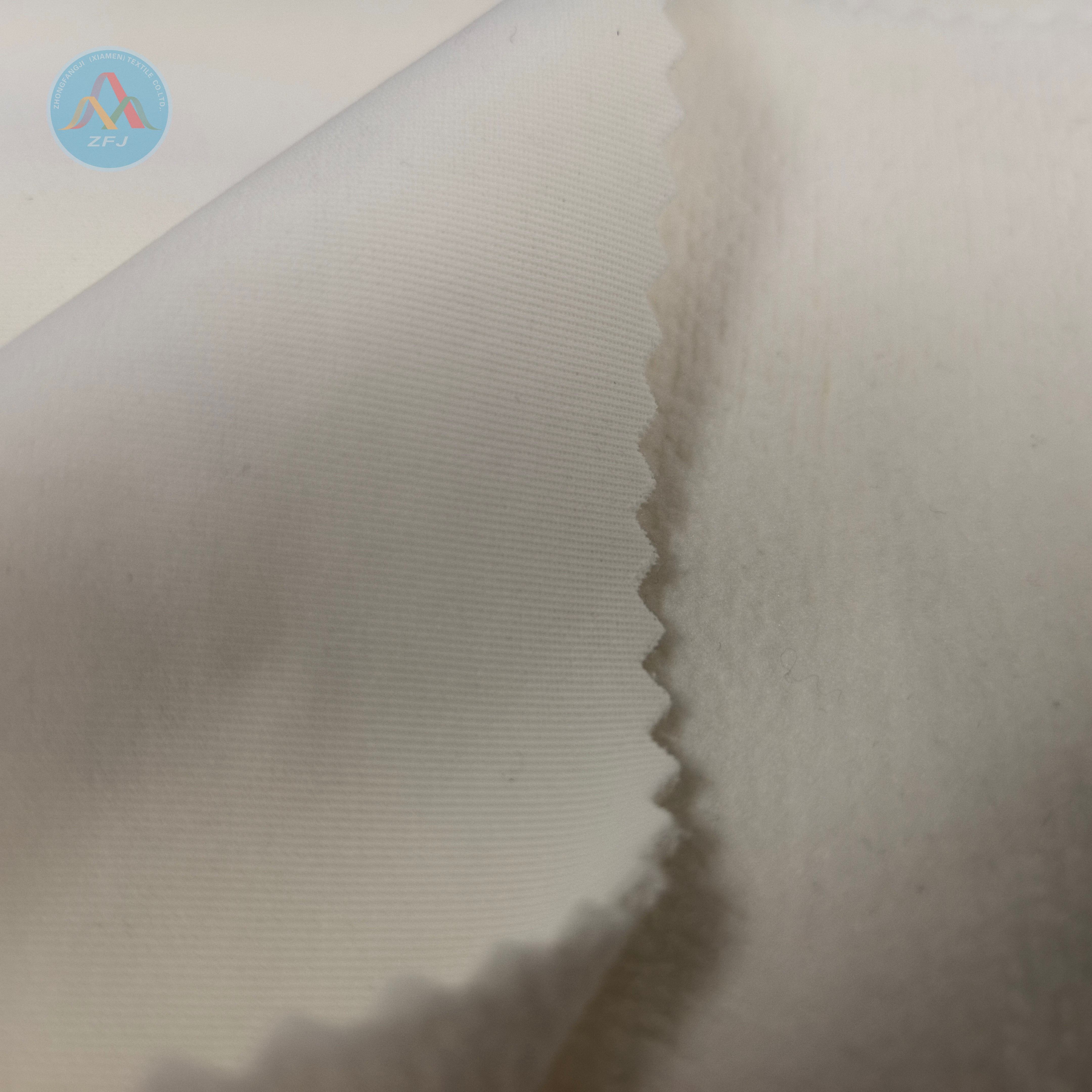 Nylon Spandex Tricot Laminated with TPU And Fleece Is Well-suited for Soft Shell Jackets