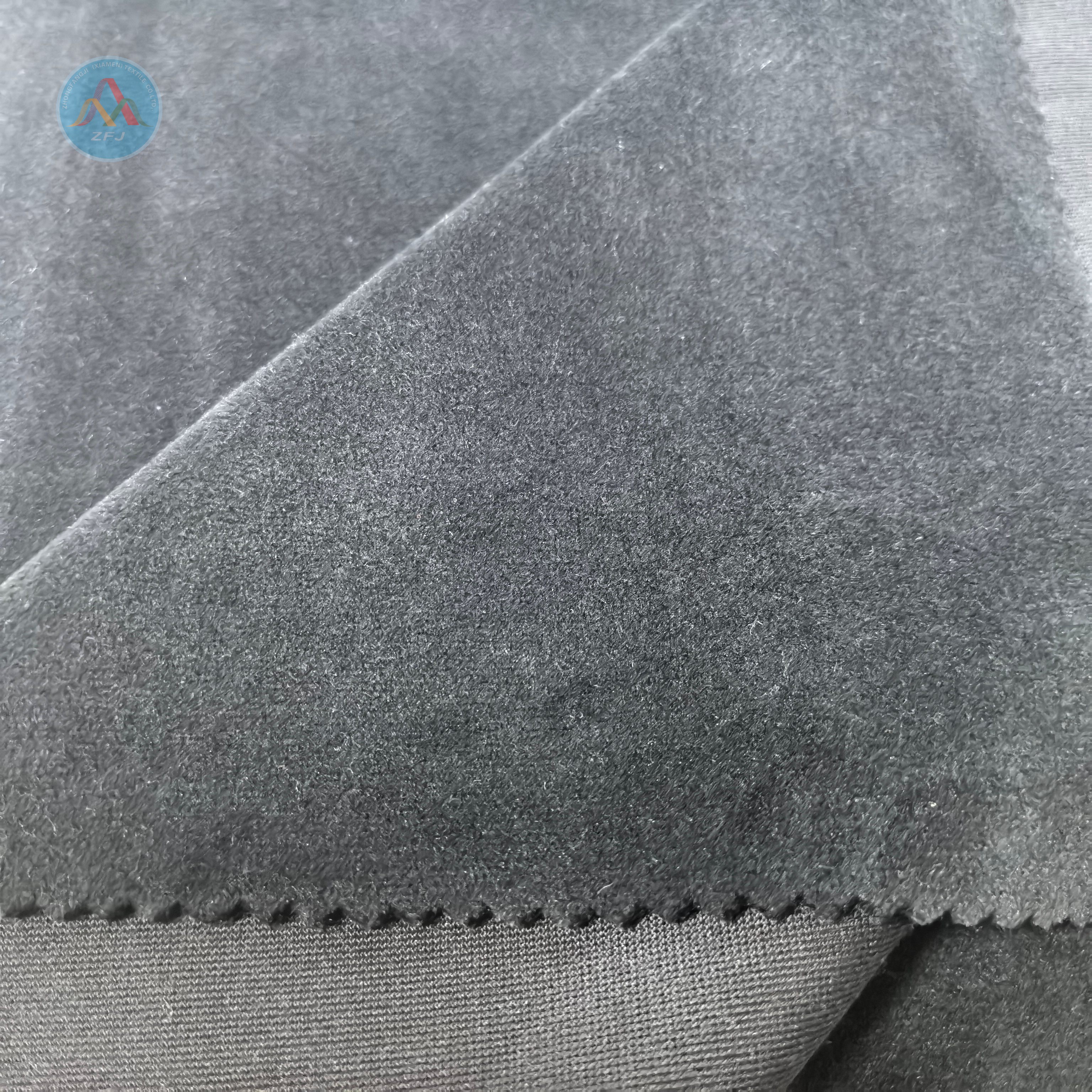 Soft Touch Polyester Spandex Plush Fabric