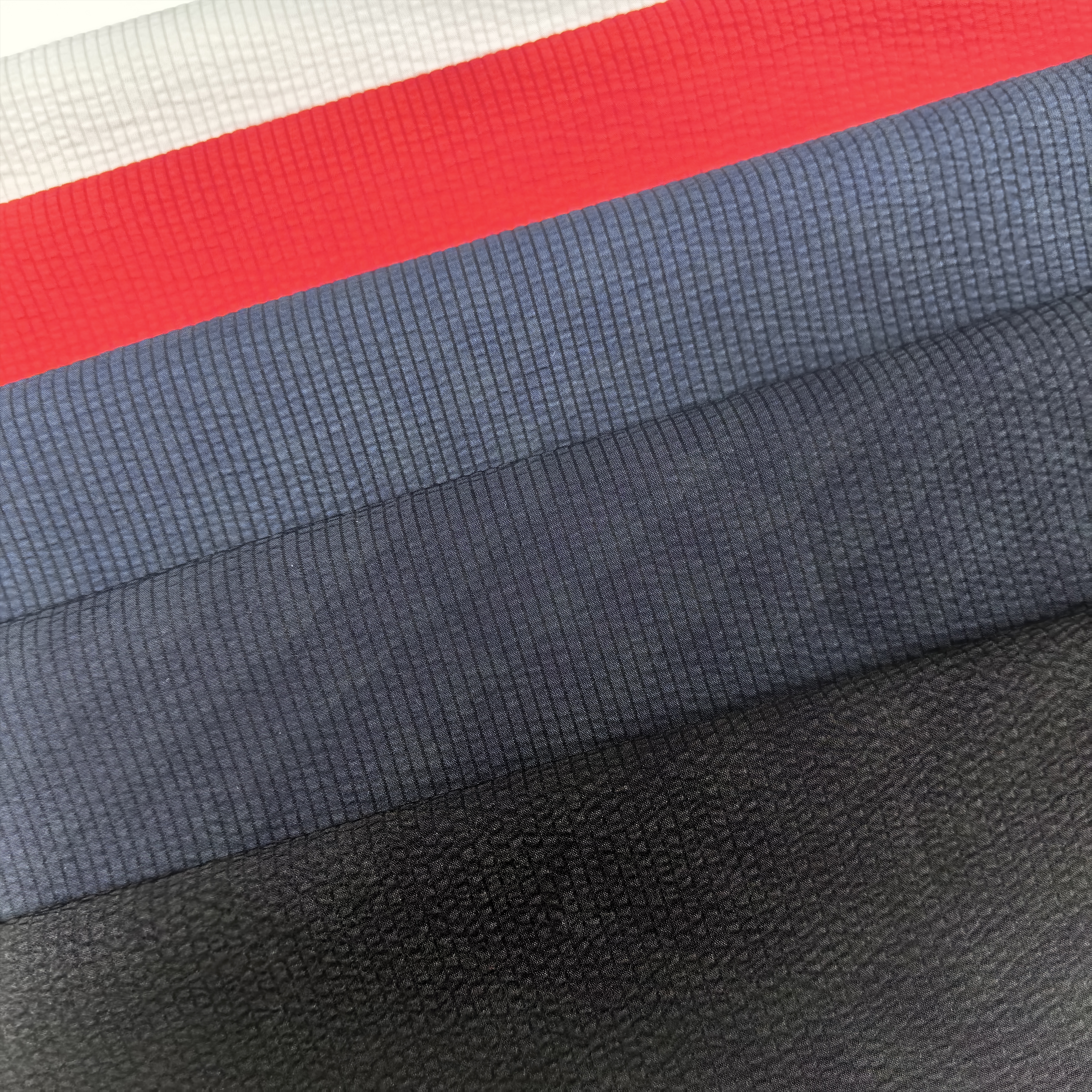 Polyester Crinkled Checkered Fabric