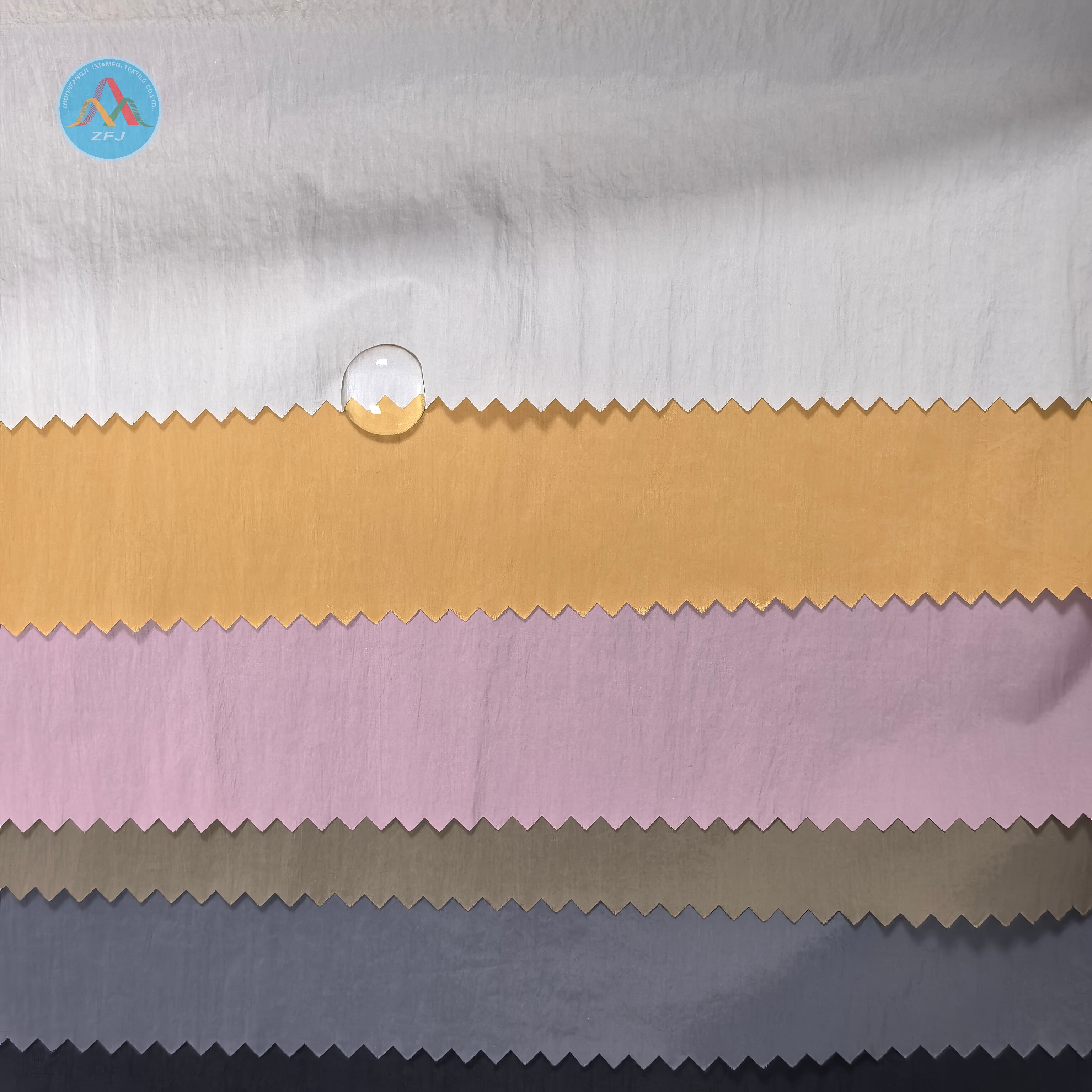 15 Denier 480T Matt Nylon Crinkled Fabric