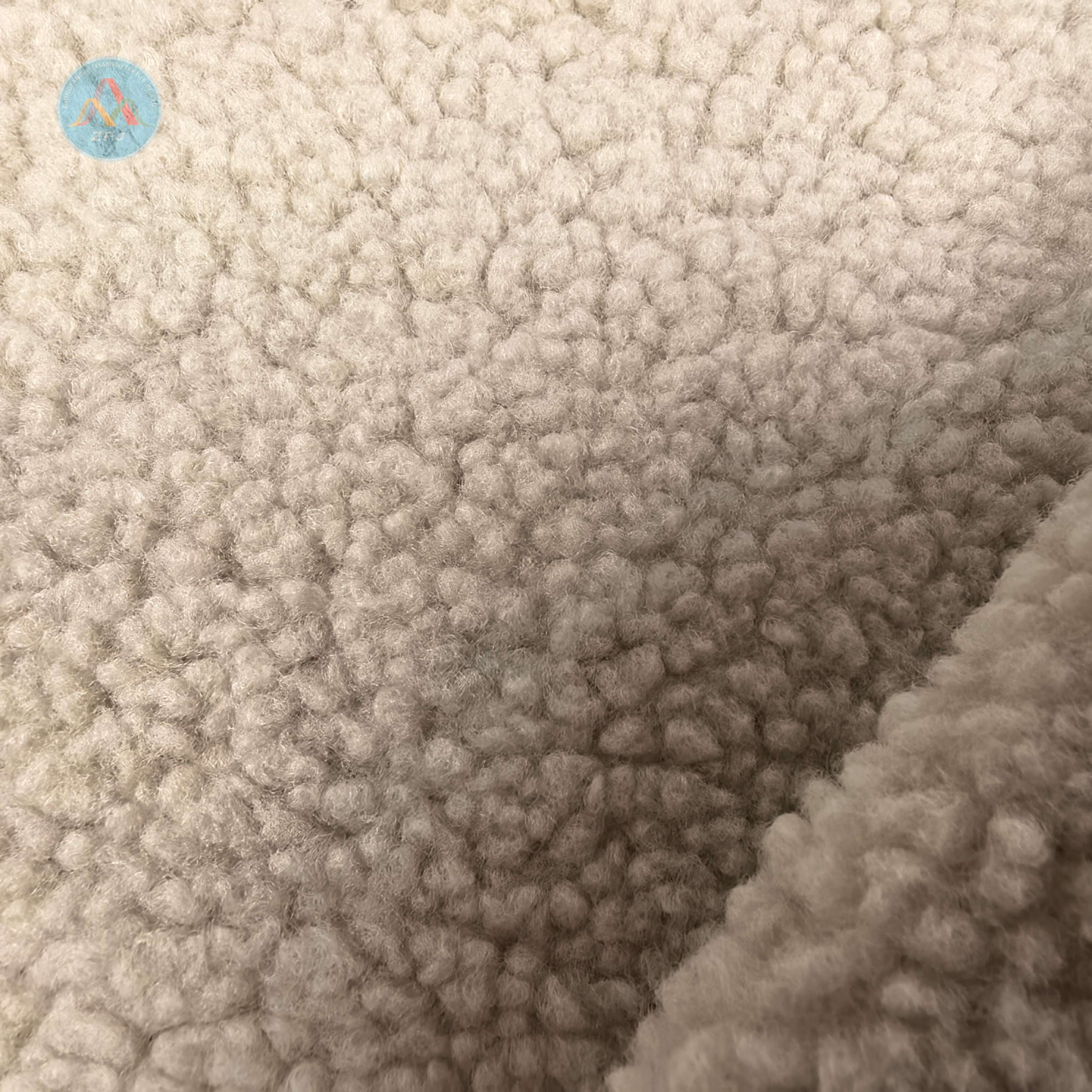 100% Recyclyed Polyester 400gsm Sherpa Fabric‌