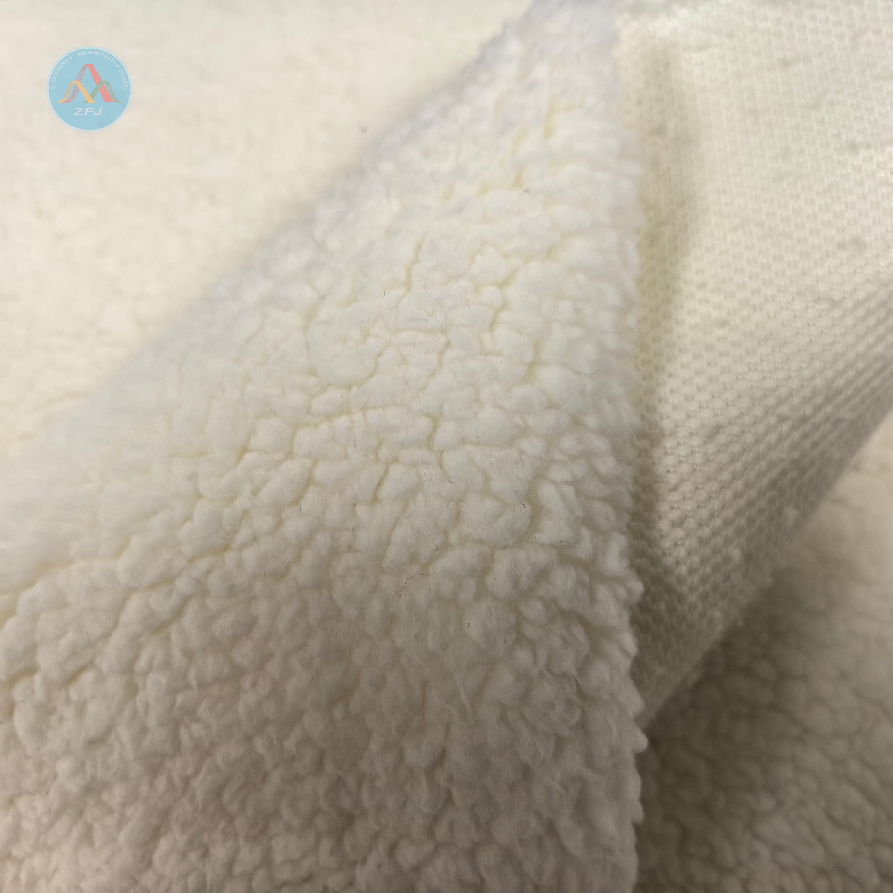 High Quality Polyester Sherpa Fleece Fabric 