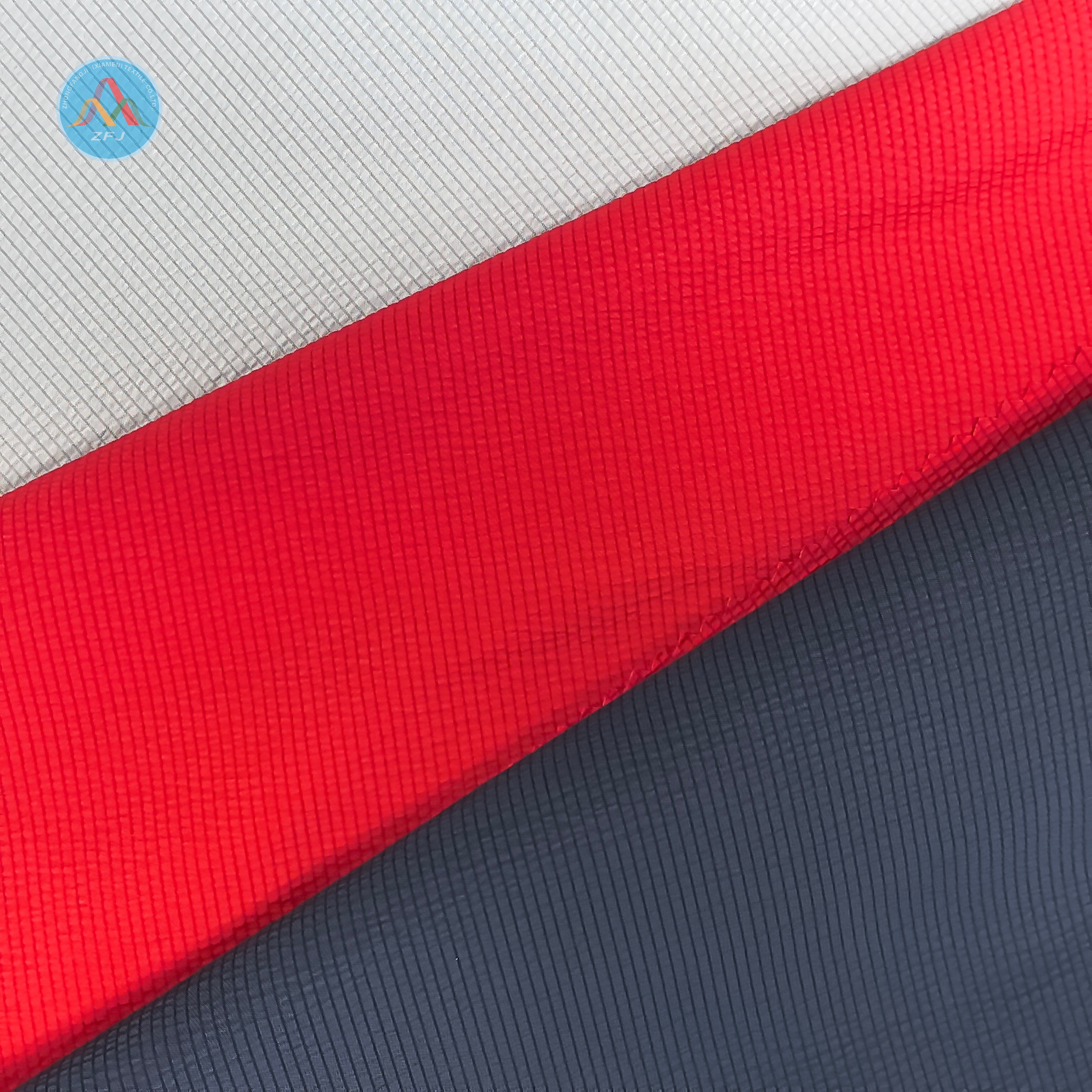 100% Polyester Crinkled Stripe Fabric for Shirt And Shorts