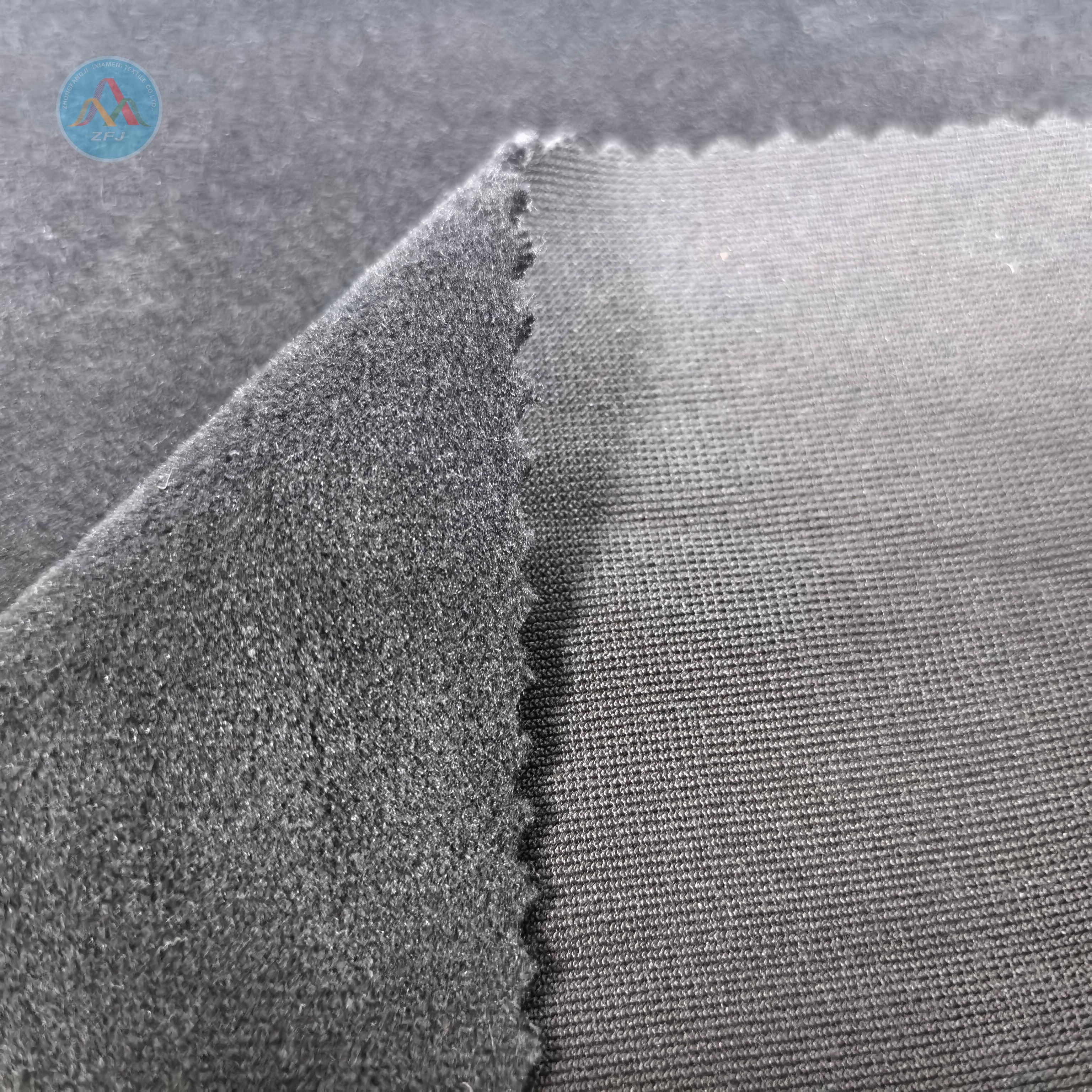 Soft Touch Polyester Spandex Plush Fabric