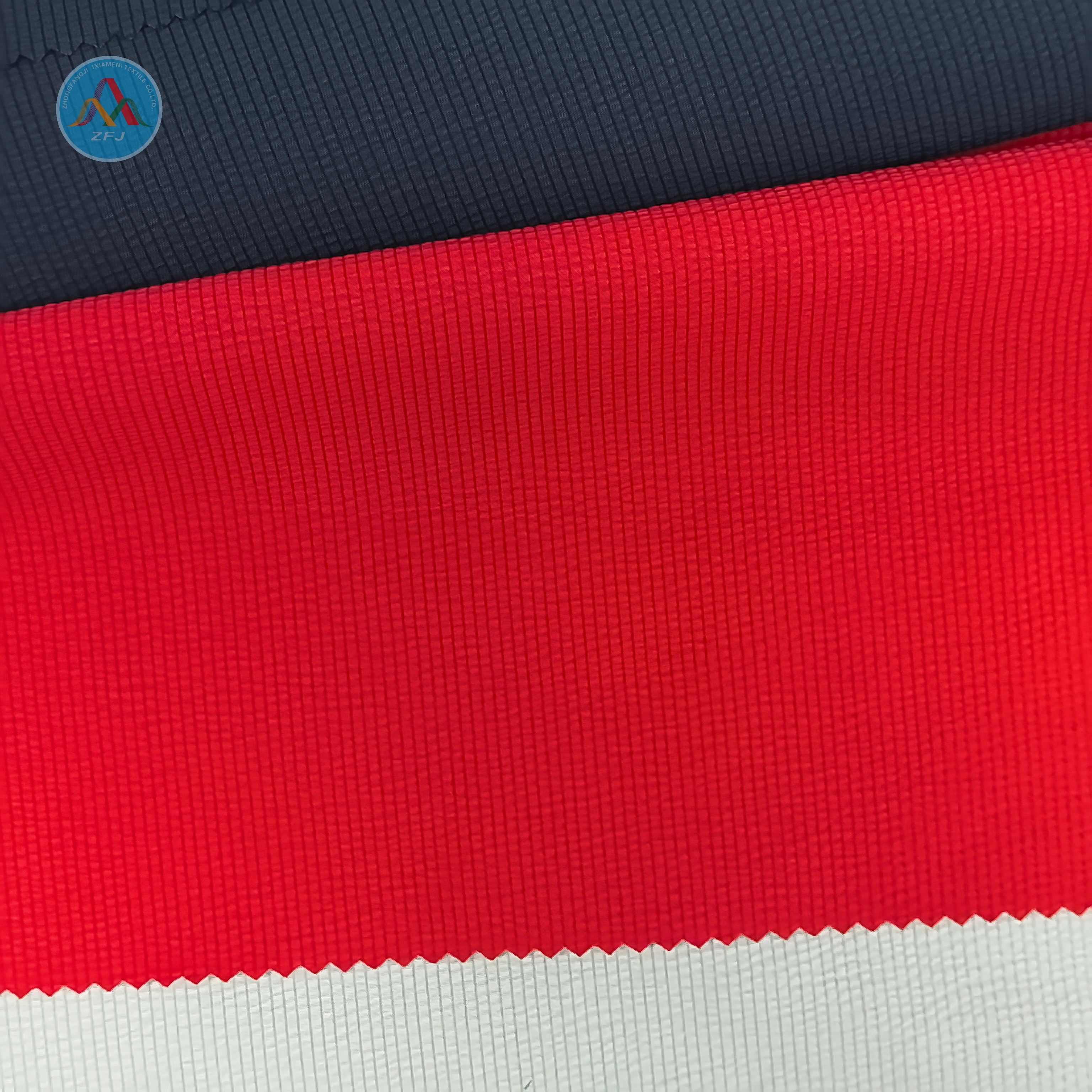 100% Polyester Crinkled Stripe Fabric for Shirt And Shorts