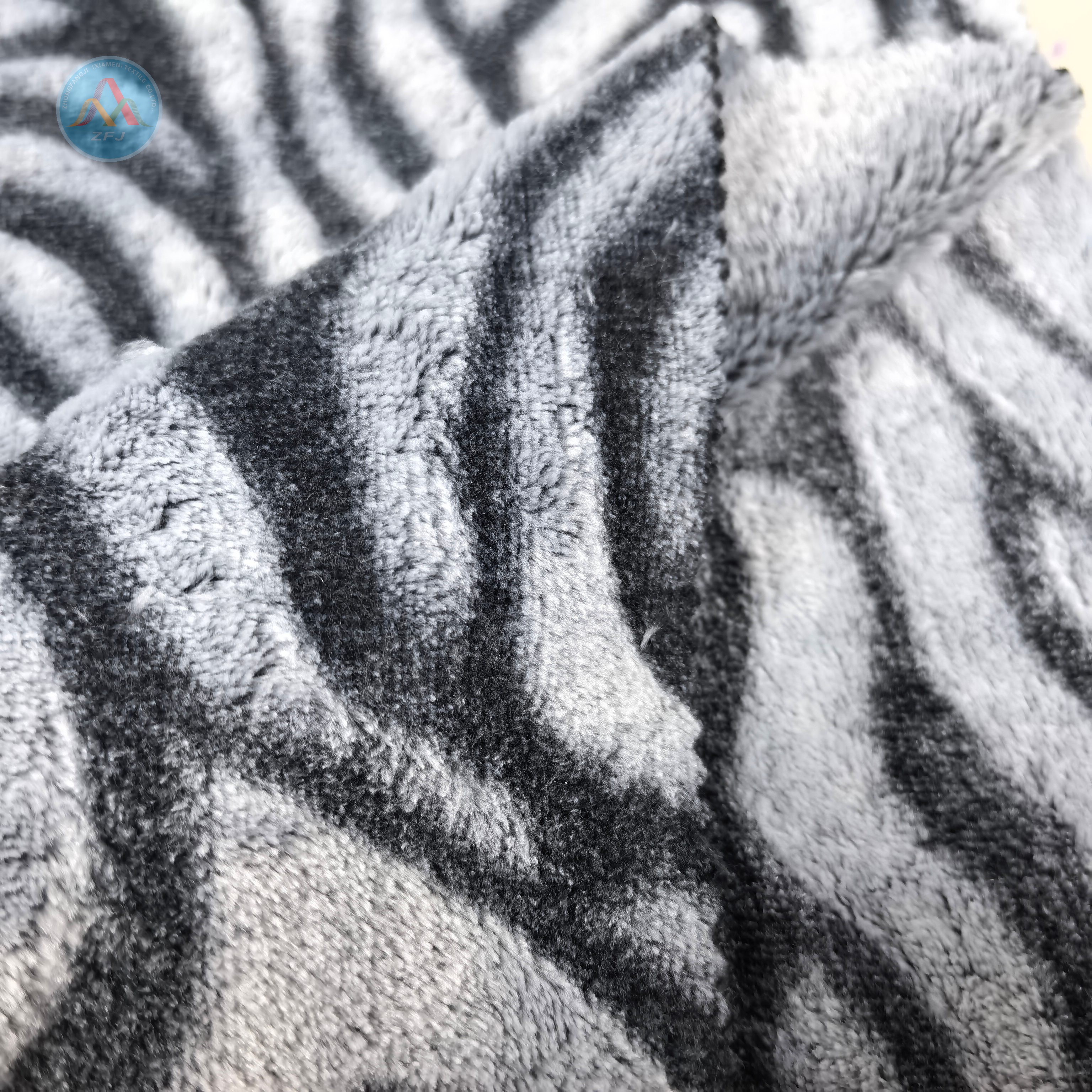 100% Polyester 285gsm Cut Pile Fleece Fabric