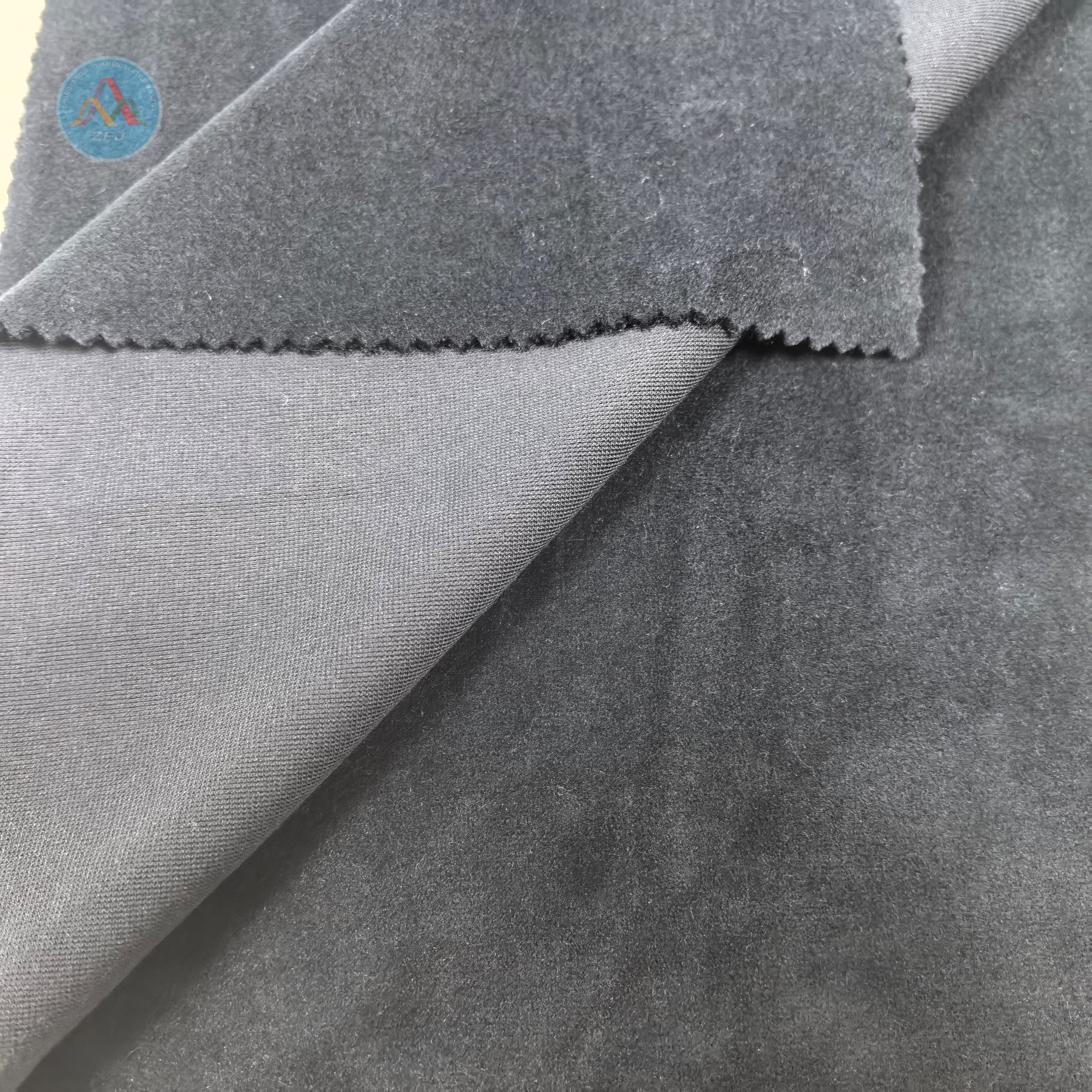 Soft Touch Polyester Spandex Plush Fabric