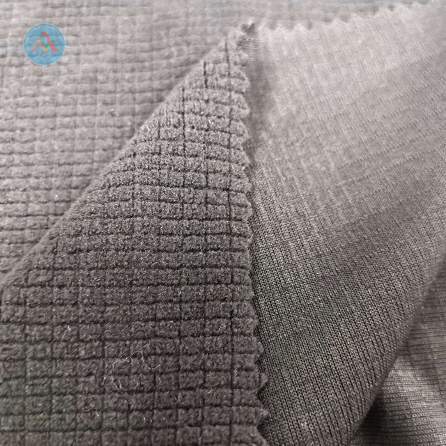95%Polyester 5%Spandex 200gsm Jacquard Fleece Fabric