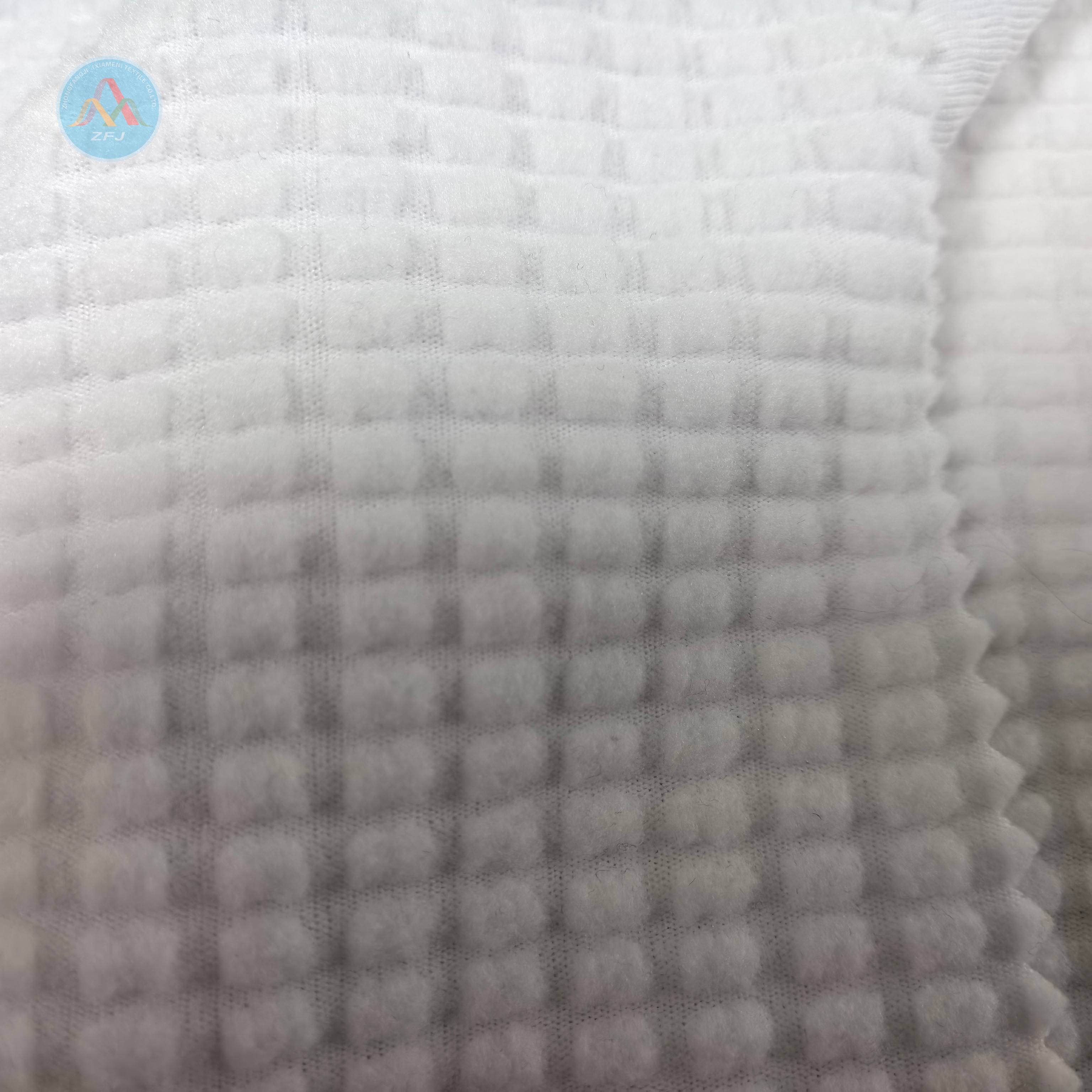 95%Polyester 5%Spandex 255gsm Jacquard Fleece Fabric