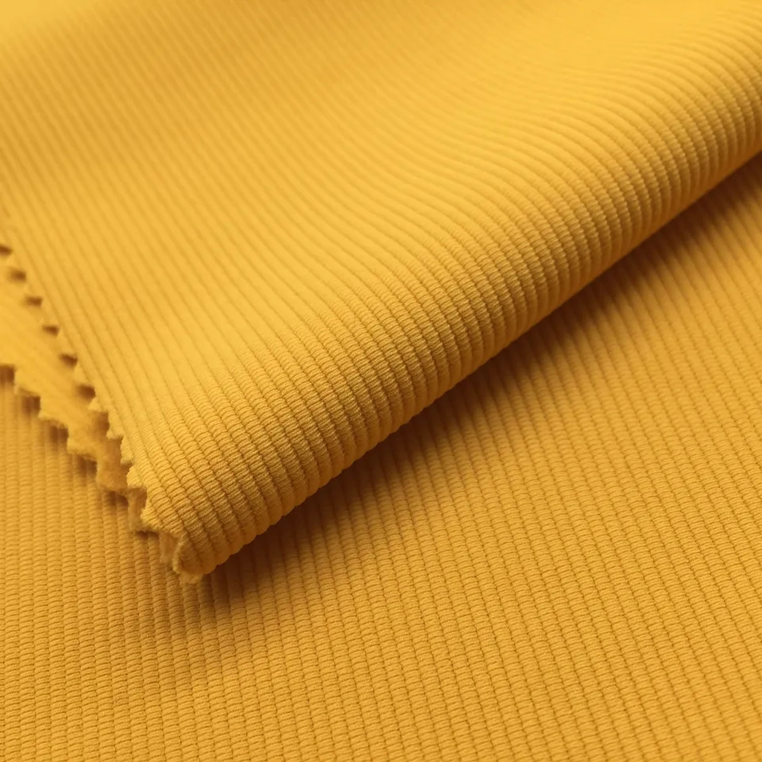Ribbed 75% Nylon 25% Spandex Sports Polyester Textile Stretchy Knitted Fabric