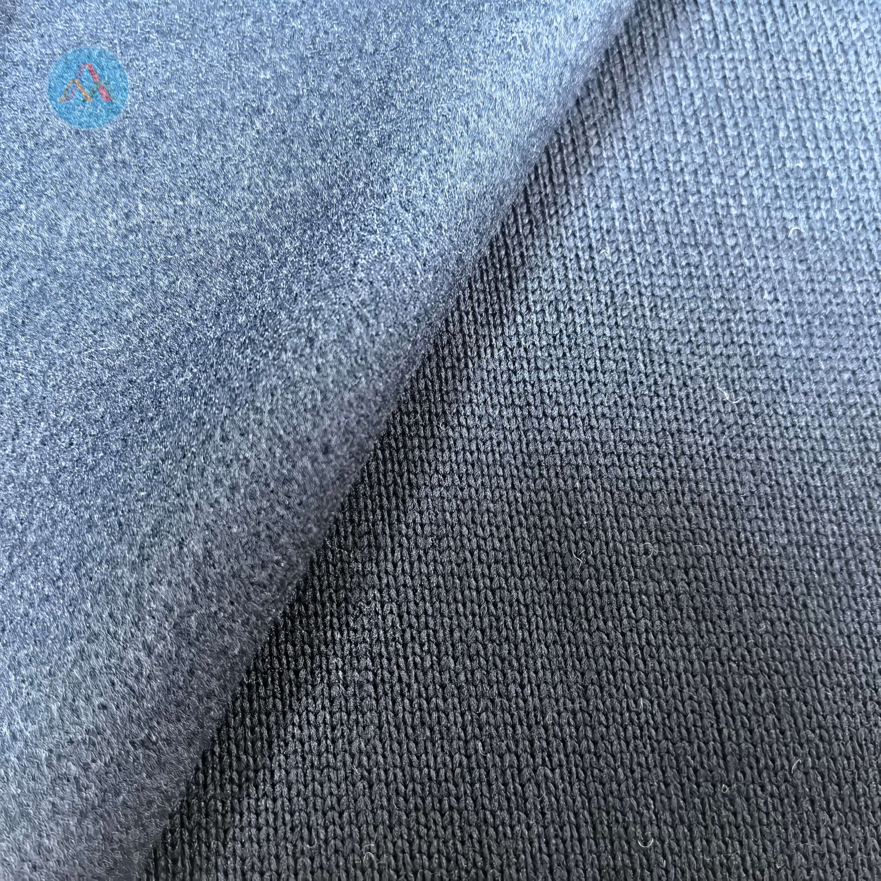 Brushed Back Coarse Gauge Plain Knit Fabric