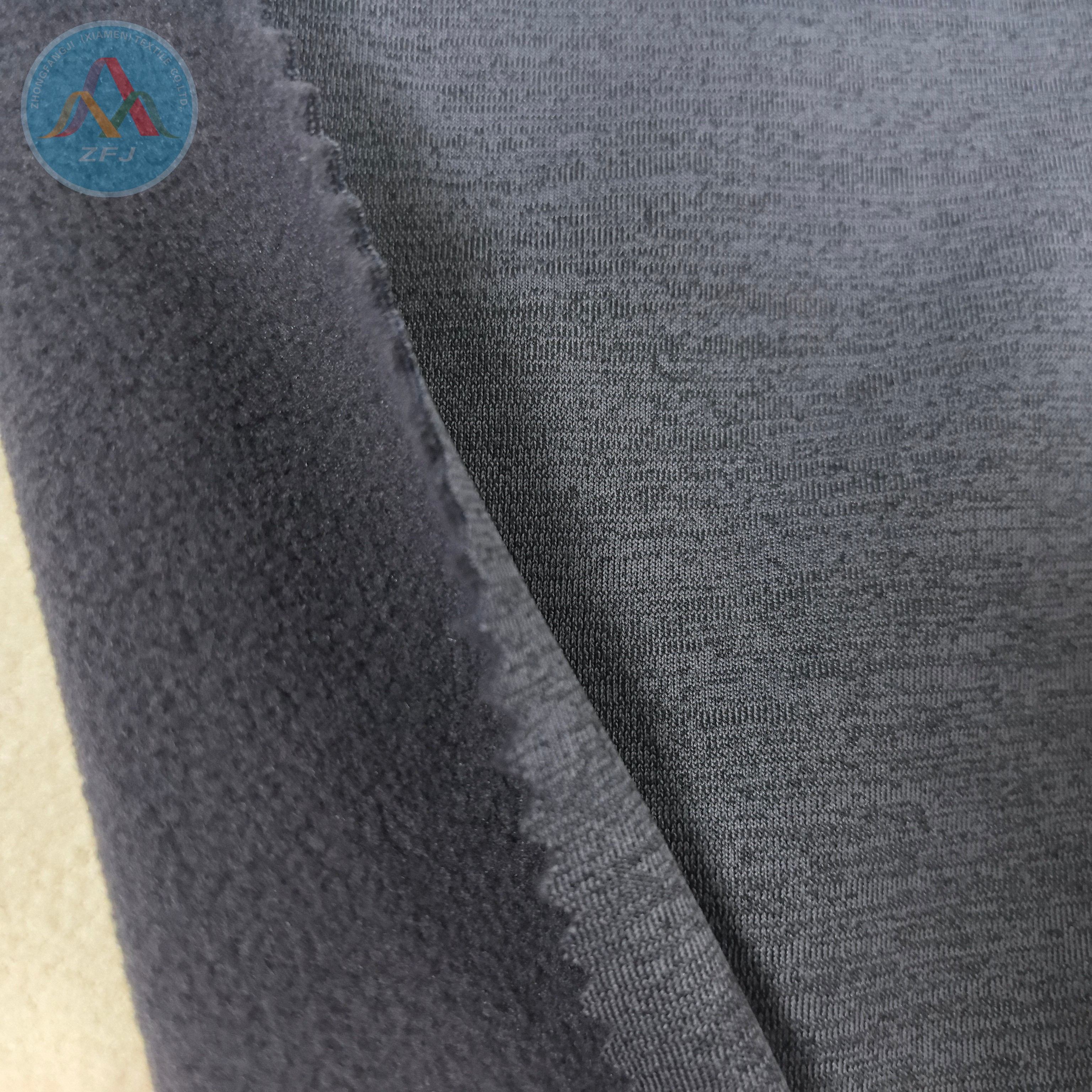 Cationic Knit Fabric Laminated with Fleece for Soft Shell Jackets