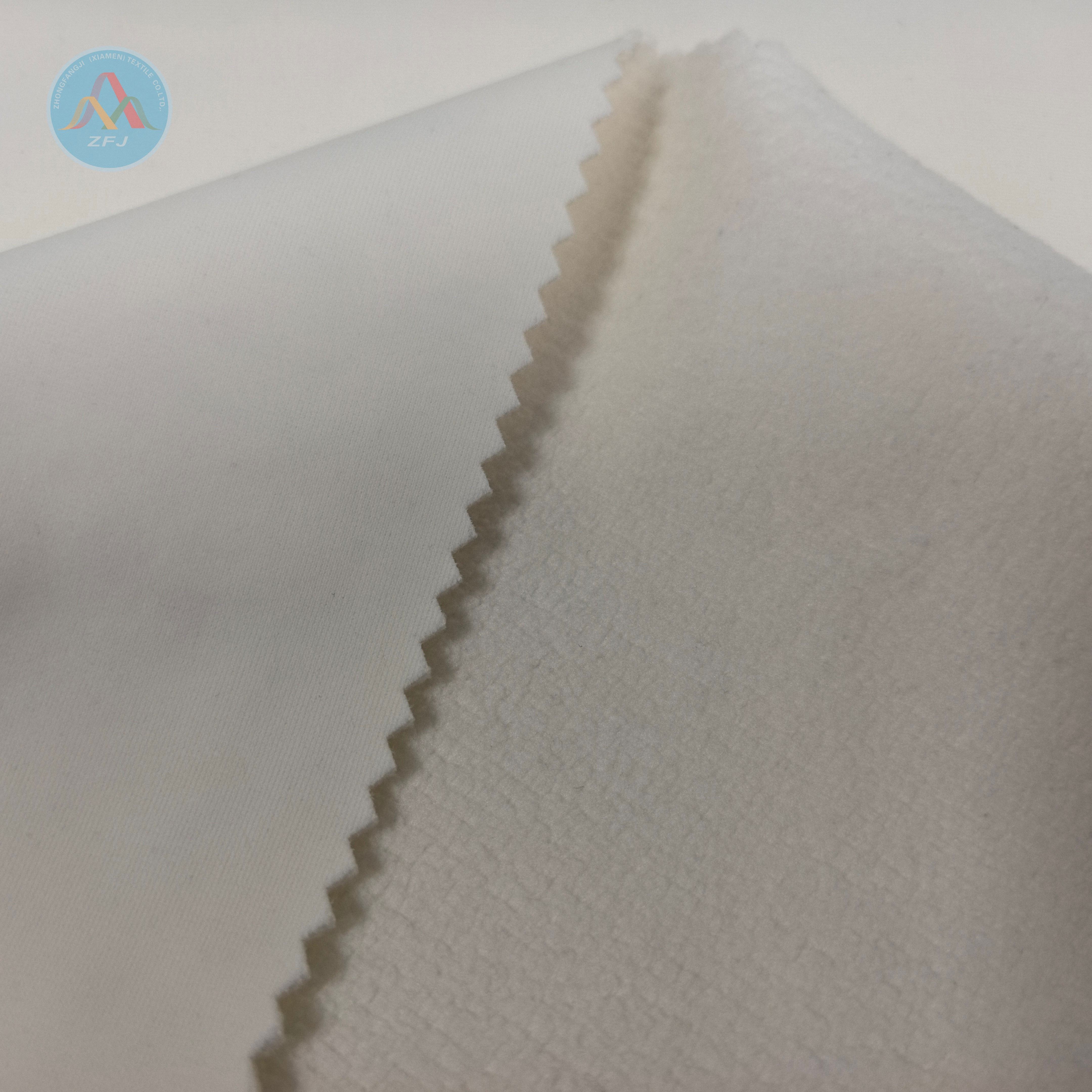 Nylon Spandex Tricot Laminated with TPU And Fleece Is Well-suited for Soft Shell Jackets