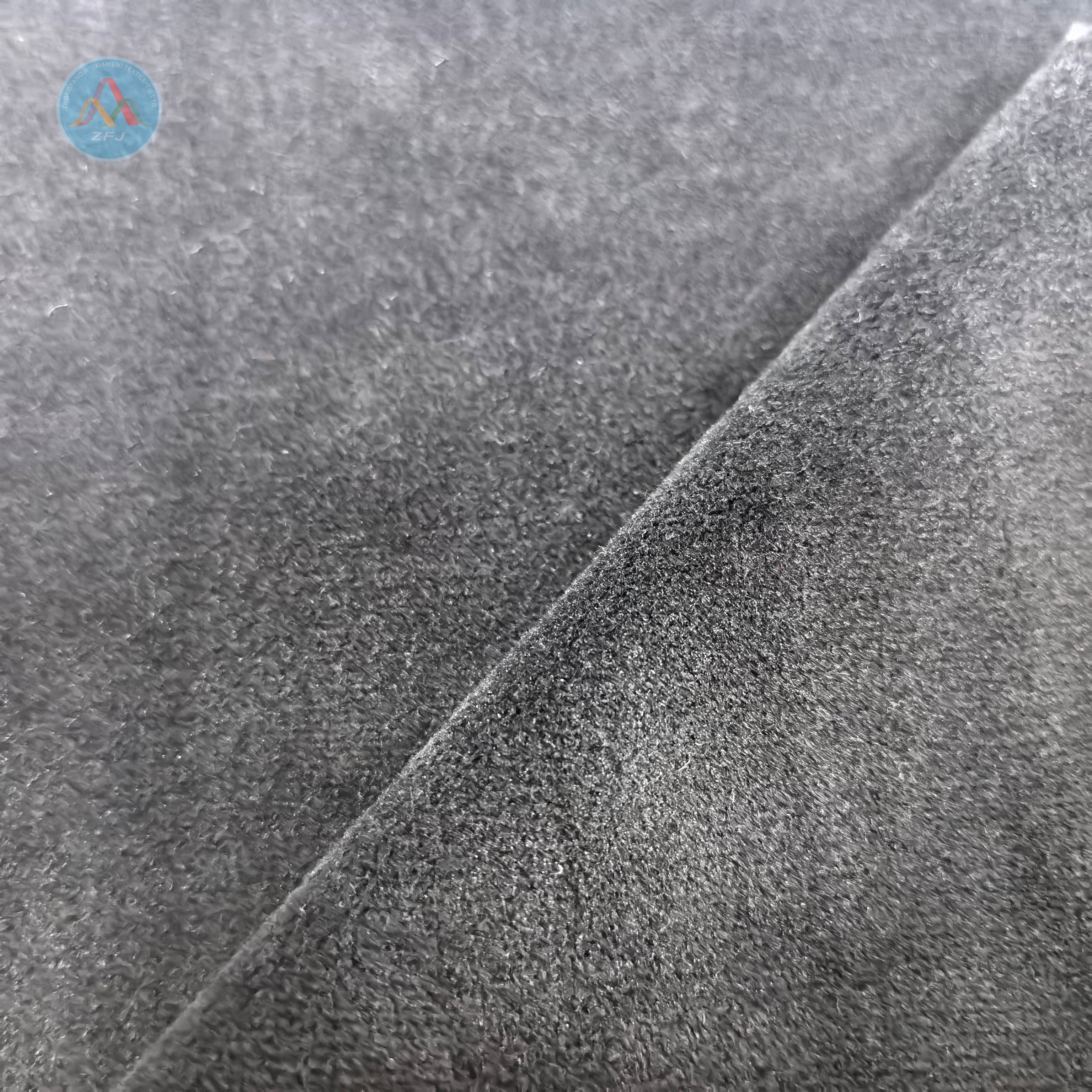 Soft Touch Polyester Spandex Plush Fabric