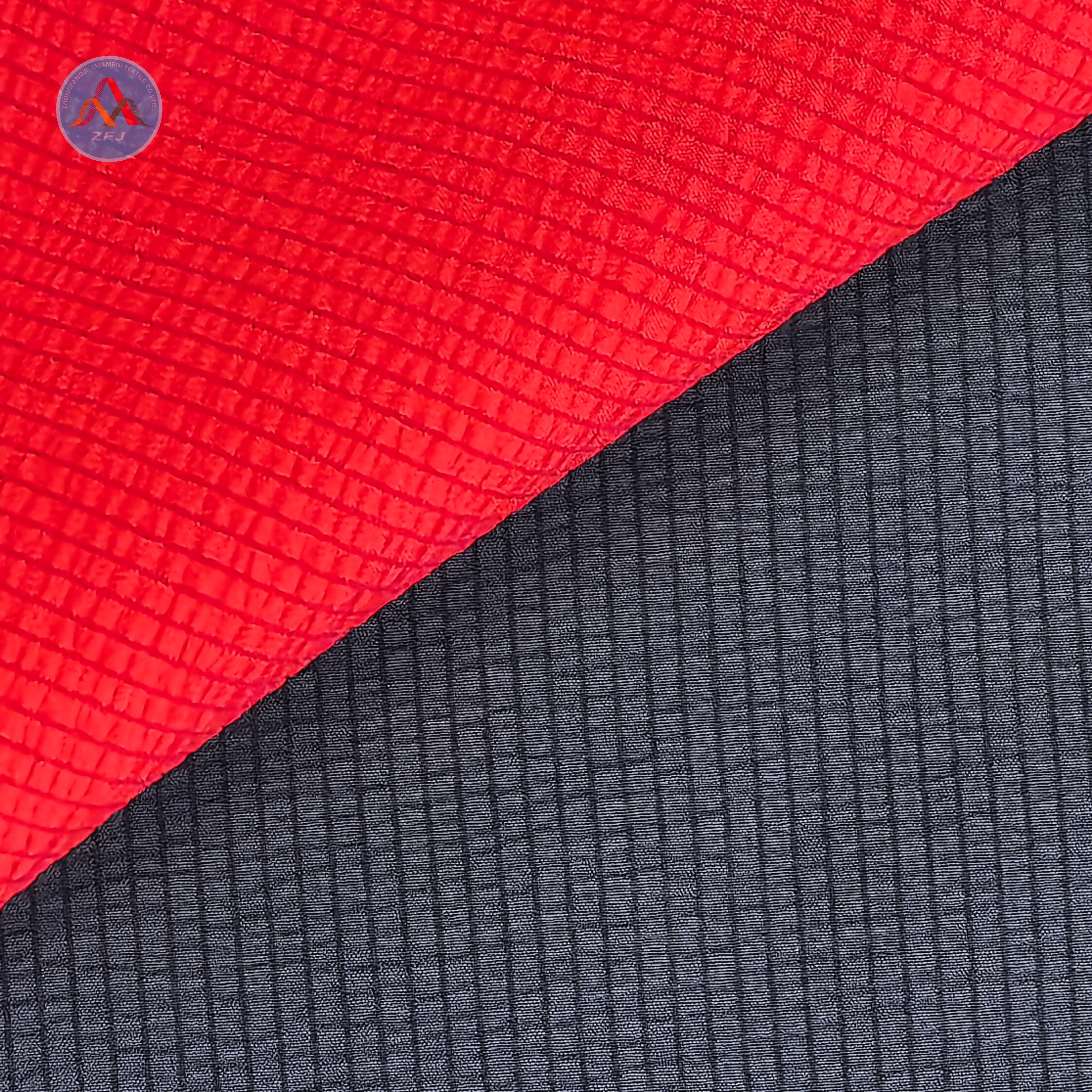 100% Polyester Crinkled Stripe Fabric for Shirt And Shorts