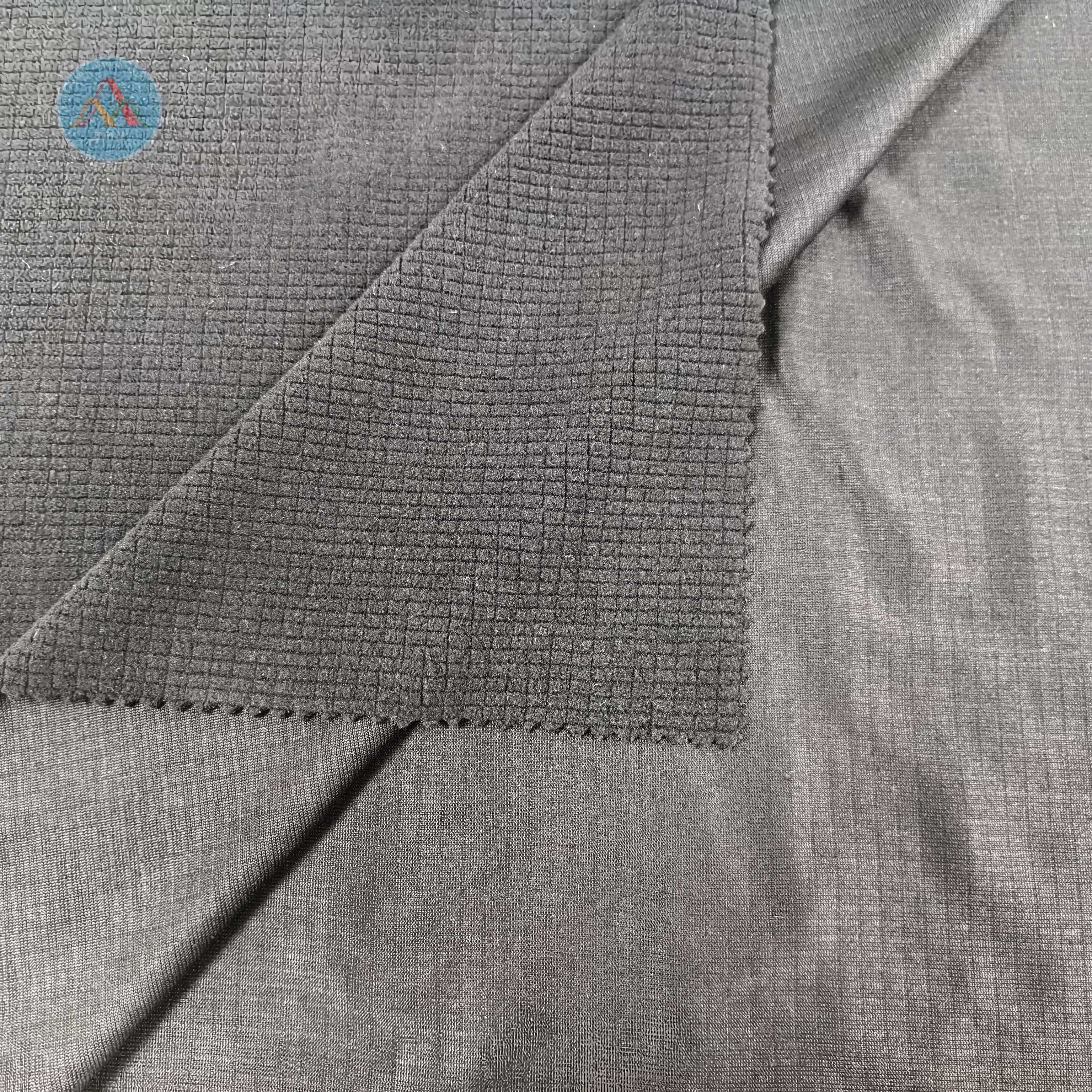 95%Polyester 5%Spandex 200gsm Jacquard Fleece Fabric