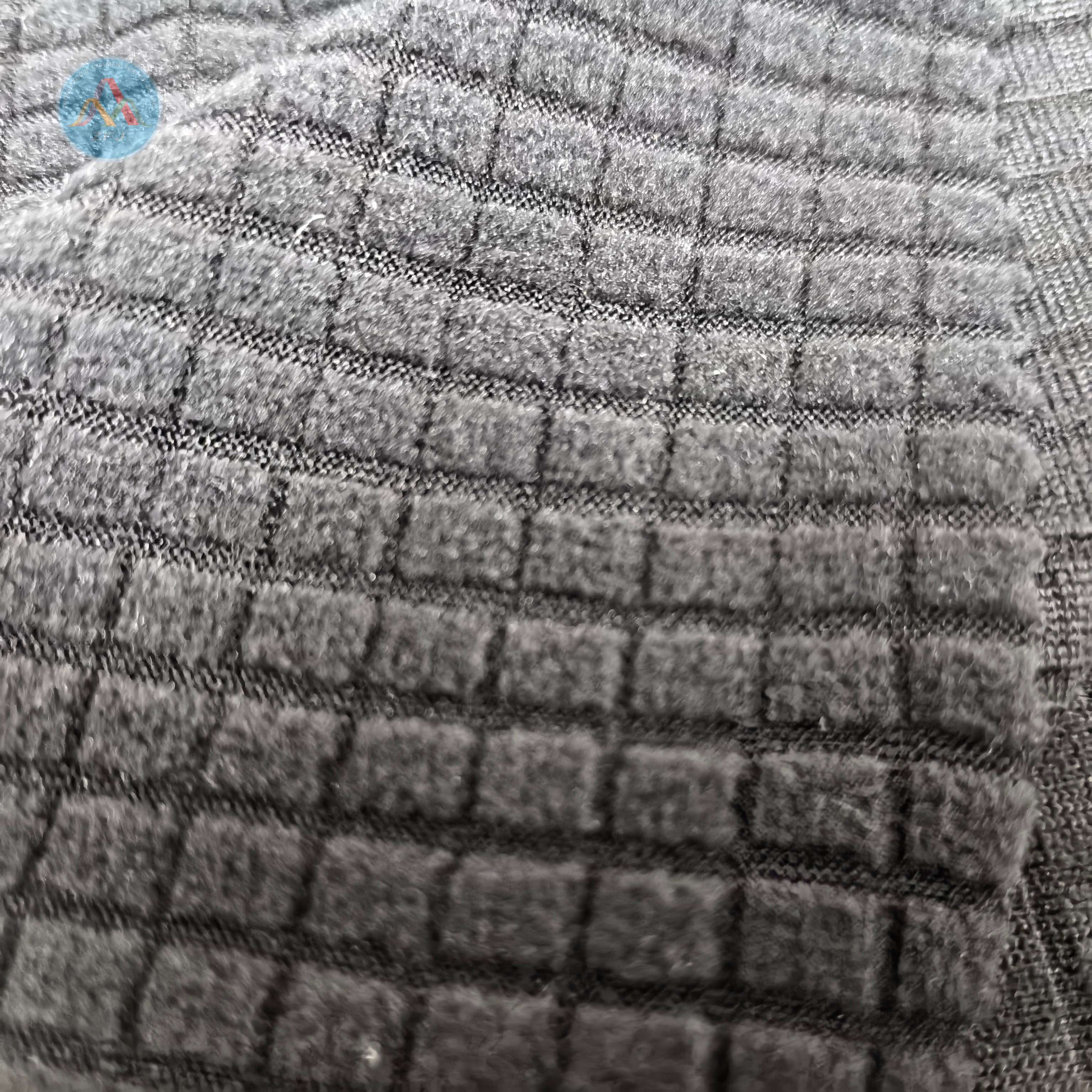 96% Polyester 4%Spandex 230gsm Jacquard Fleece Fabric