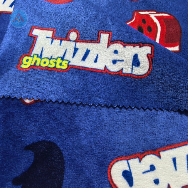 1.5mm 100% Polyester Crystal Print Velvet Blanket