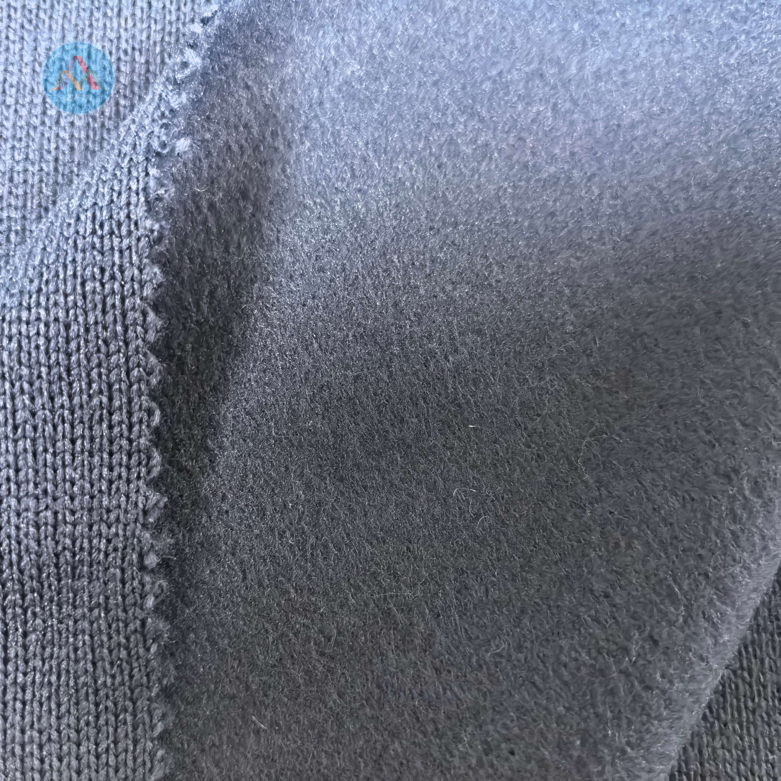 Brushed Back Coarse Gauge Plain Knit Fabric