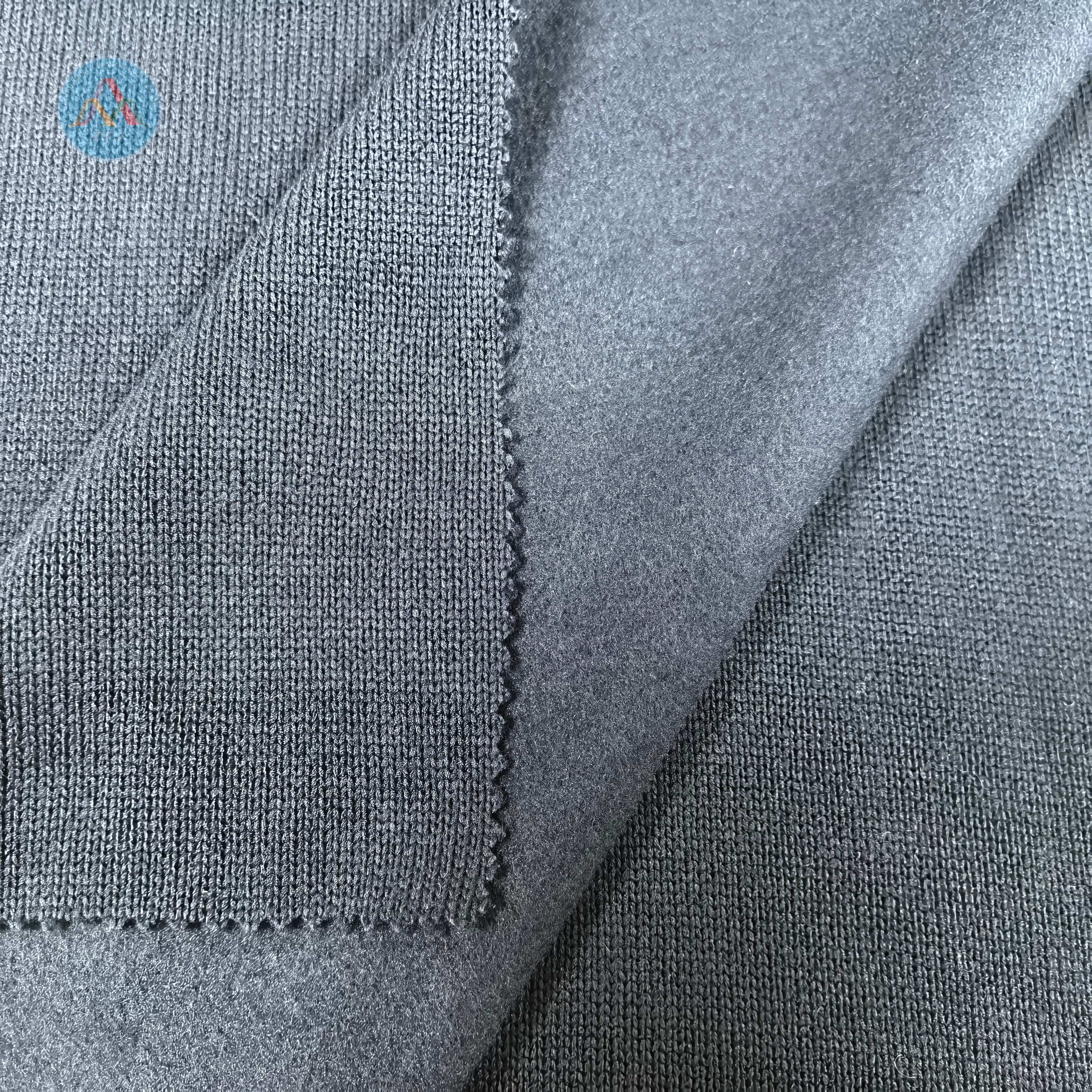 Brushed Back Coarse Gauge Plain Knit Fabric