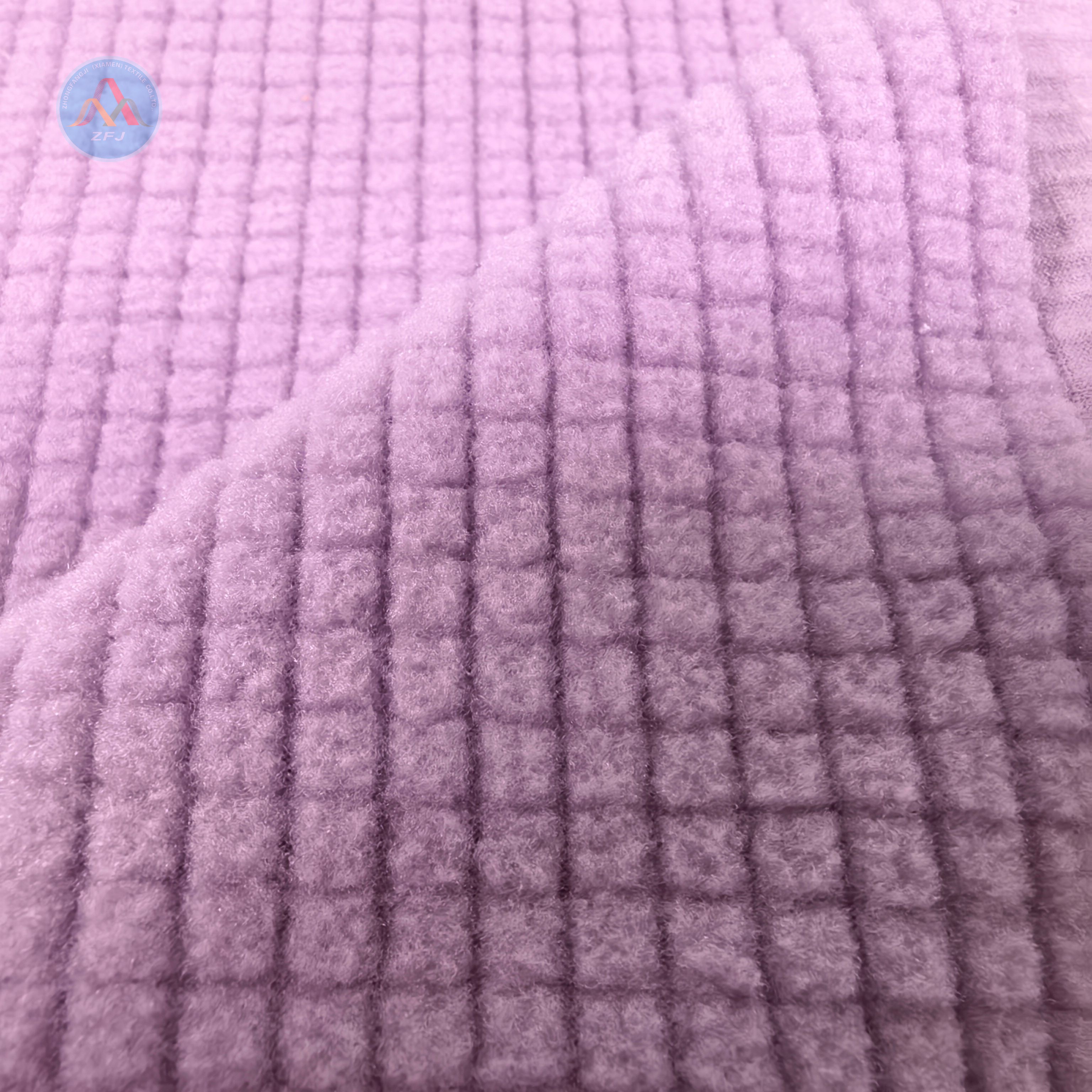 Stripe & Check Polar Fleece with Spandex