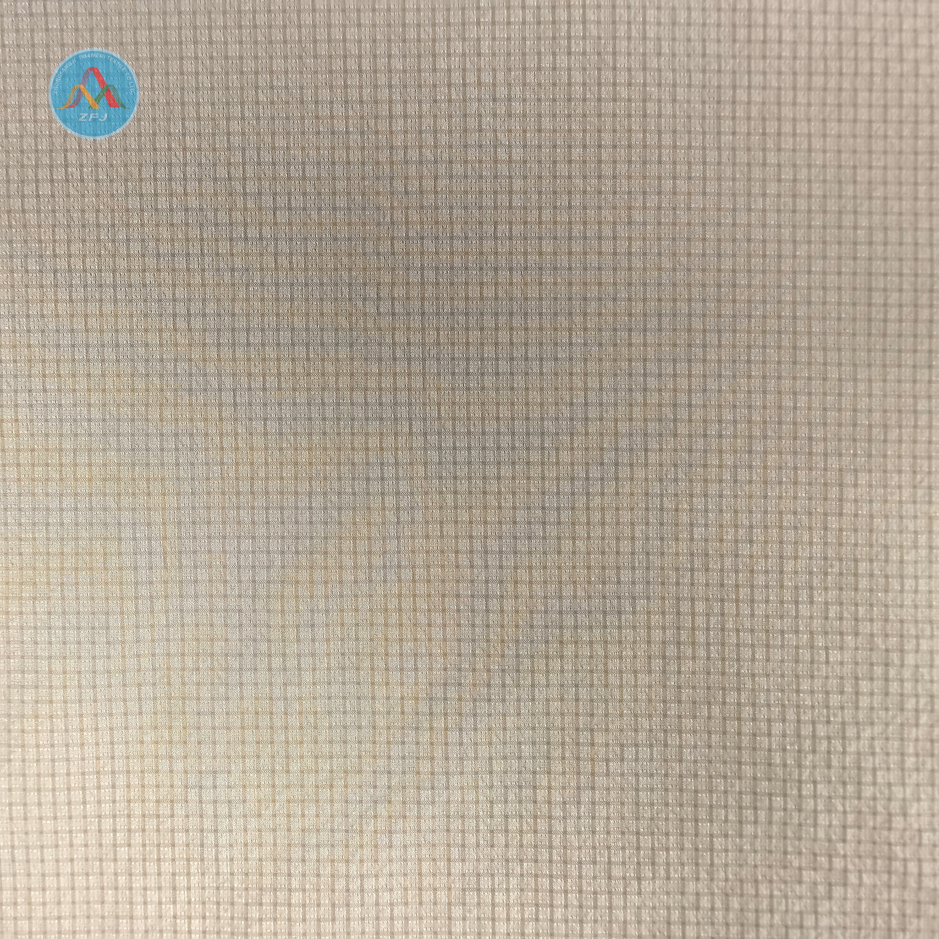 100% Polyester Crinkled Plaid Fabric for Shirt And Shorts