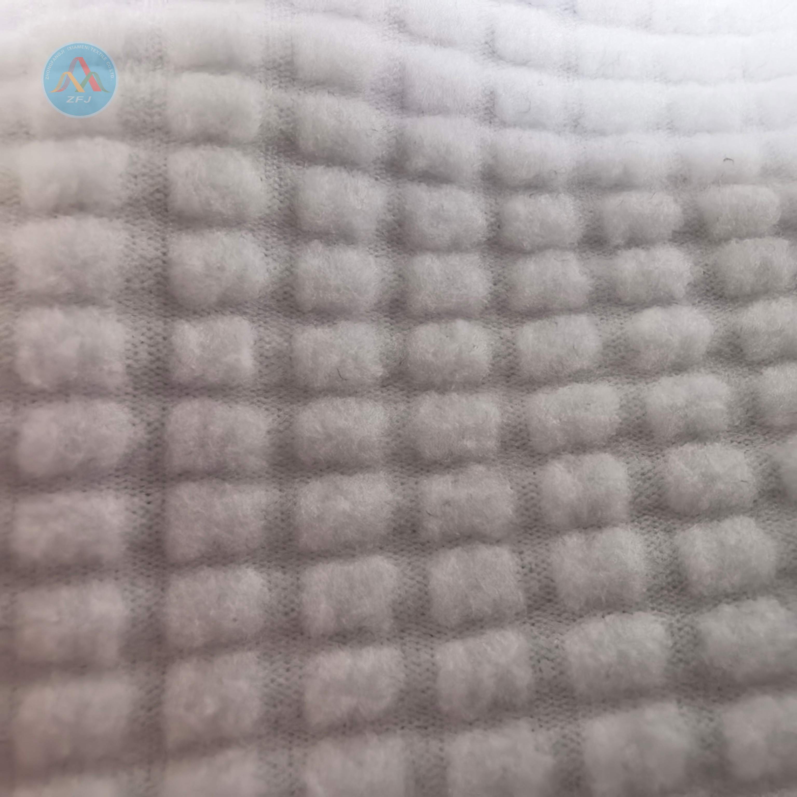 95%Polyester 5%Spandex 255gsm Jacquard Fleece Fabric