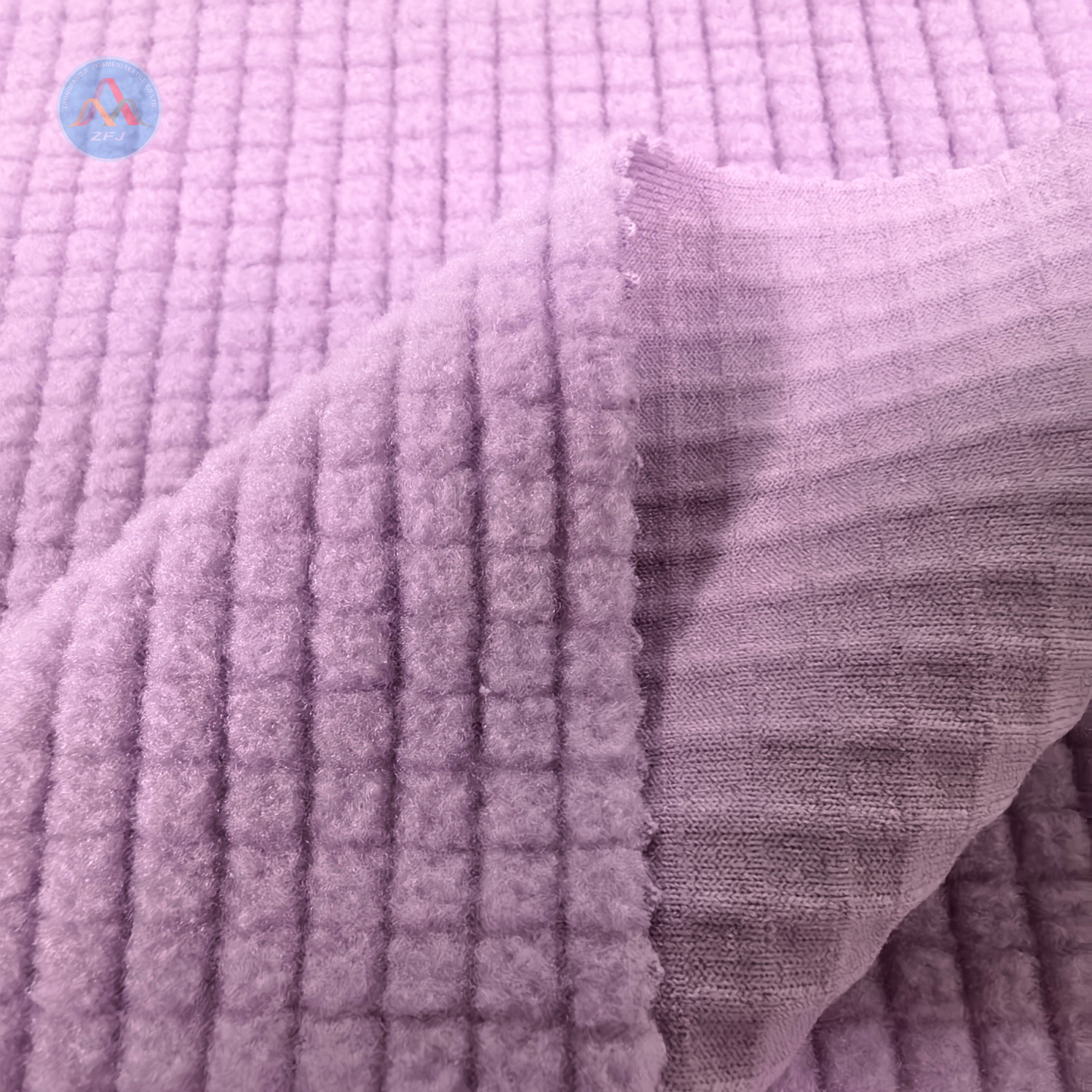 Stripe & Check Polar Fleece with Spandex