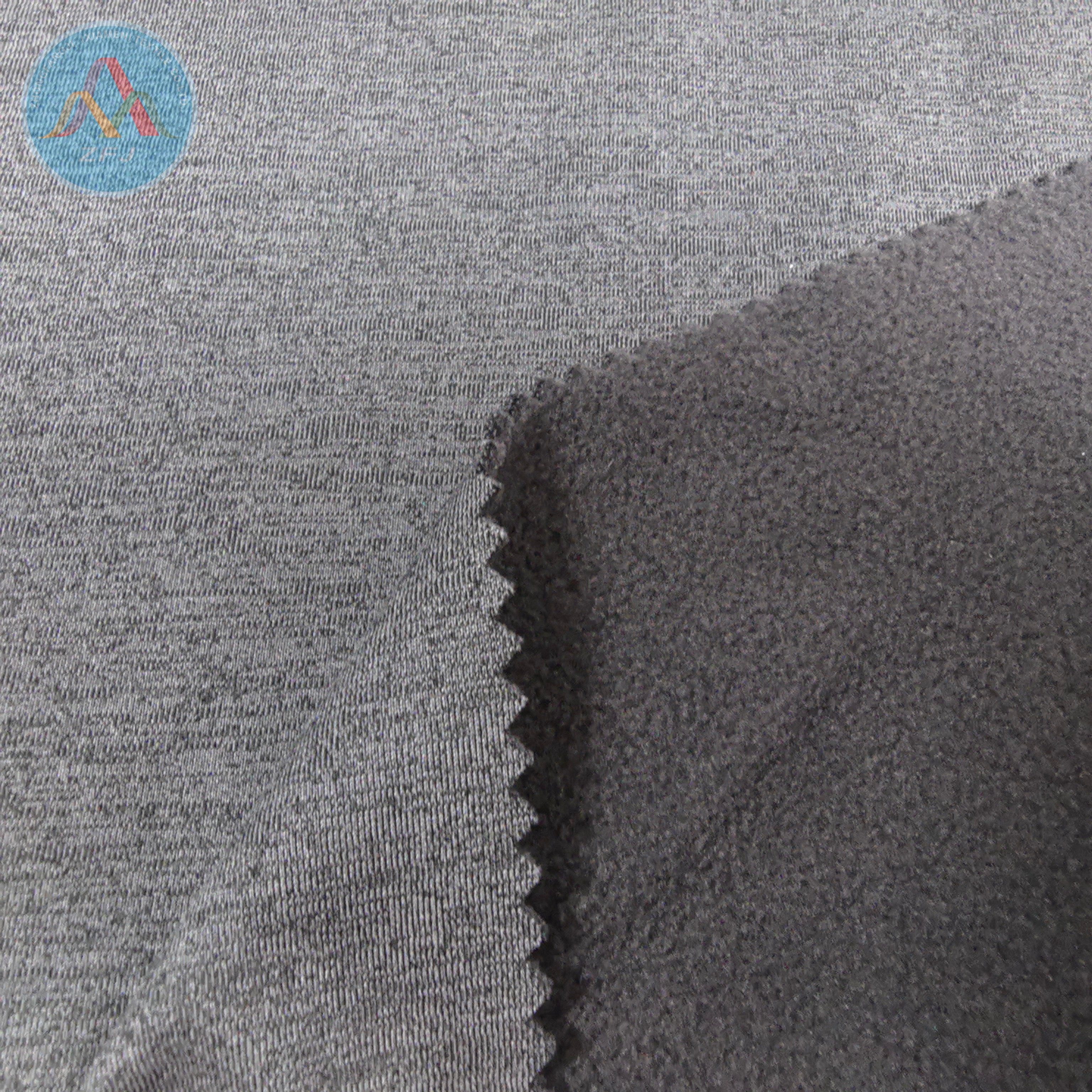 Cationic Knit Fabric Laminated with Fleece for Soft Shell Jackets