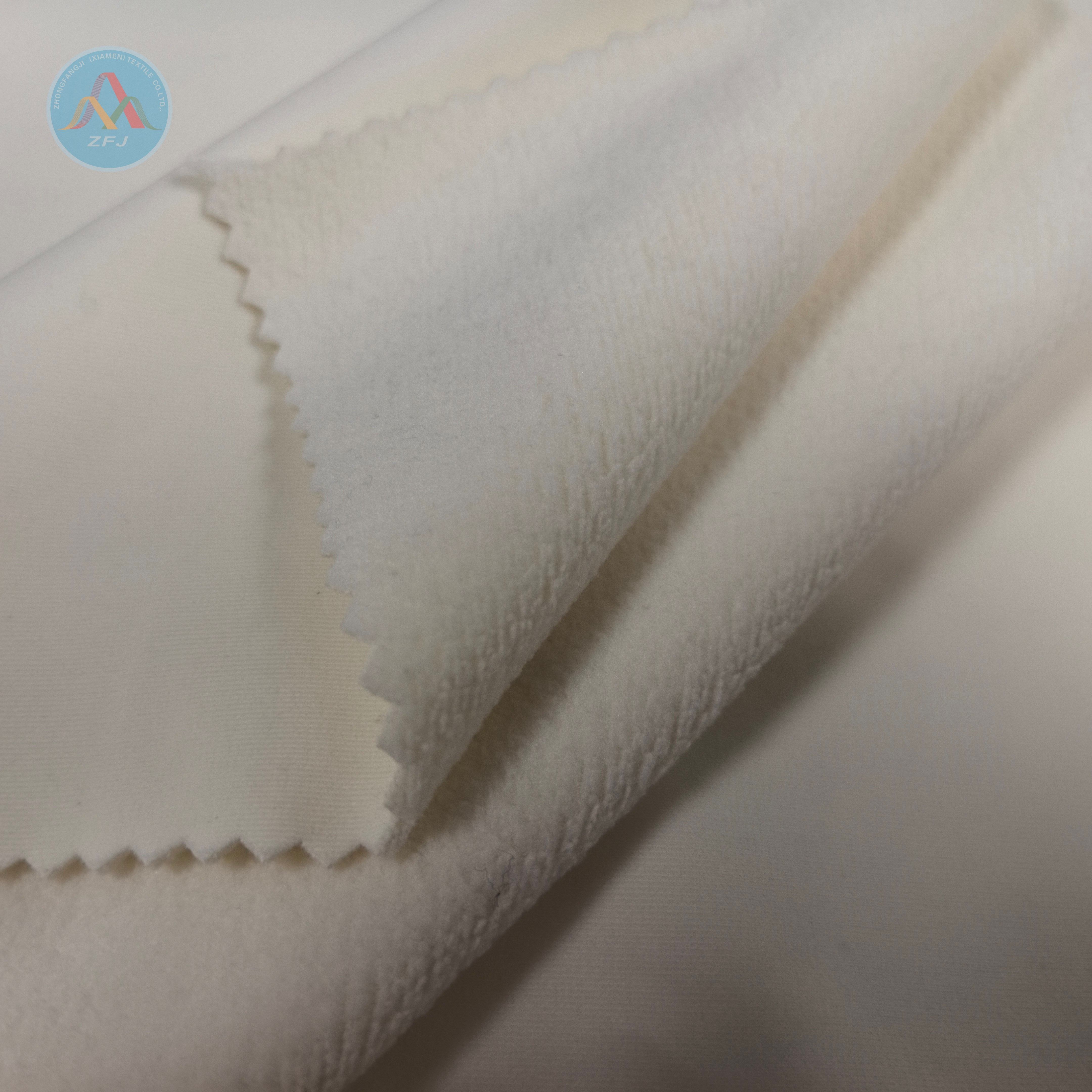 Nylon Spandex Tricot Laminated with TPU And Fleece Is Well-suited for Soft Shell Jackets