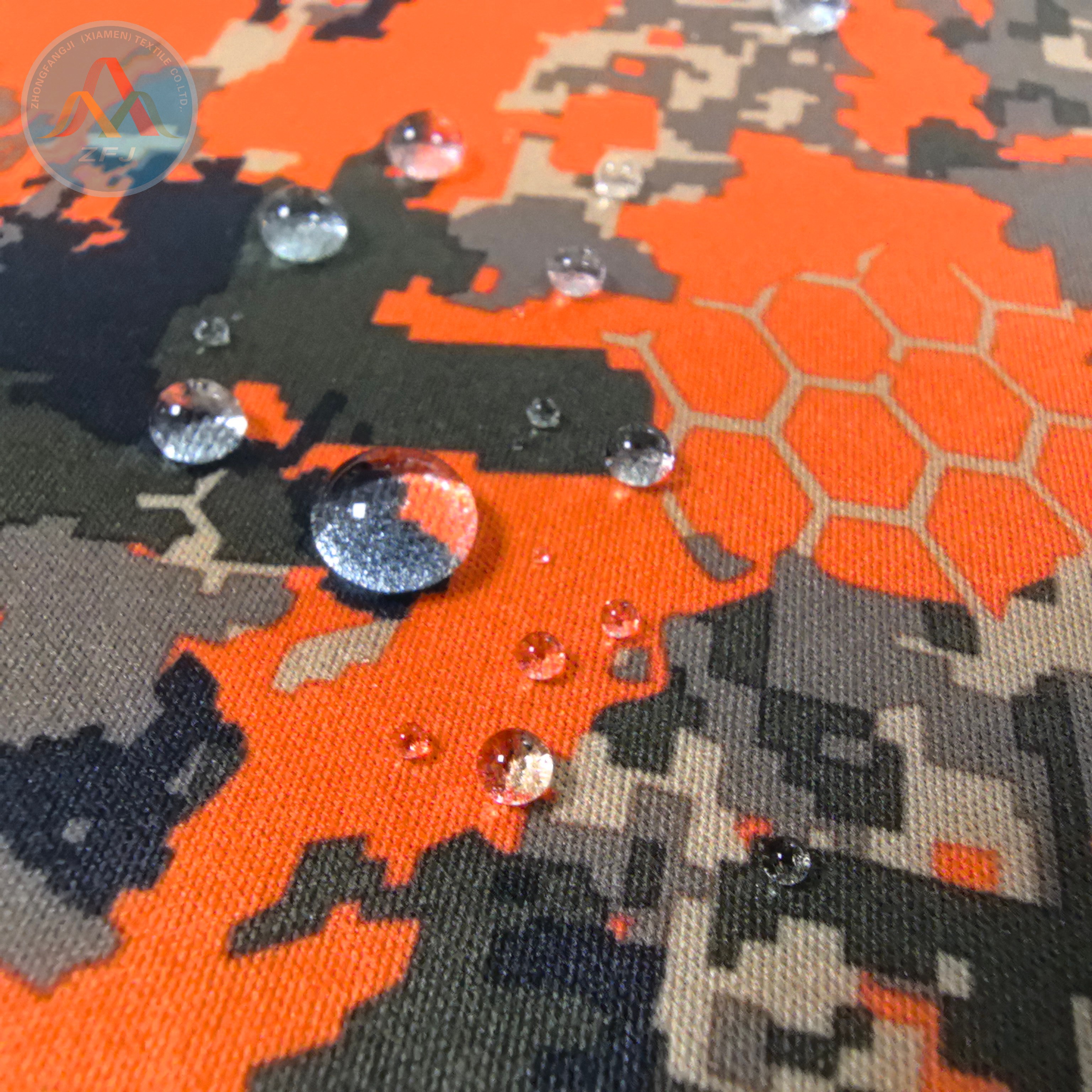 Printed Knitted Fabric Laminated with TPU And Jacquard Fleece Fabric for Waterproof Jackets