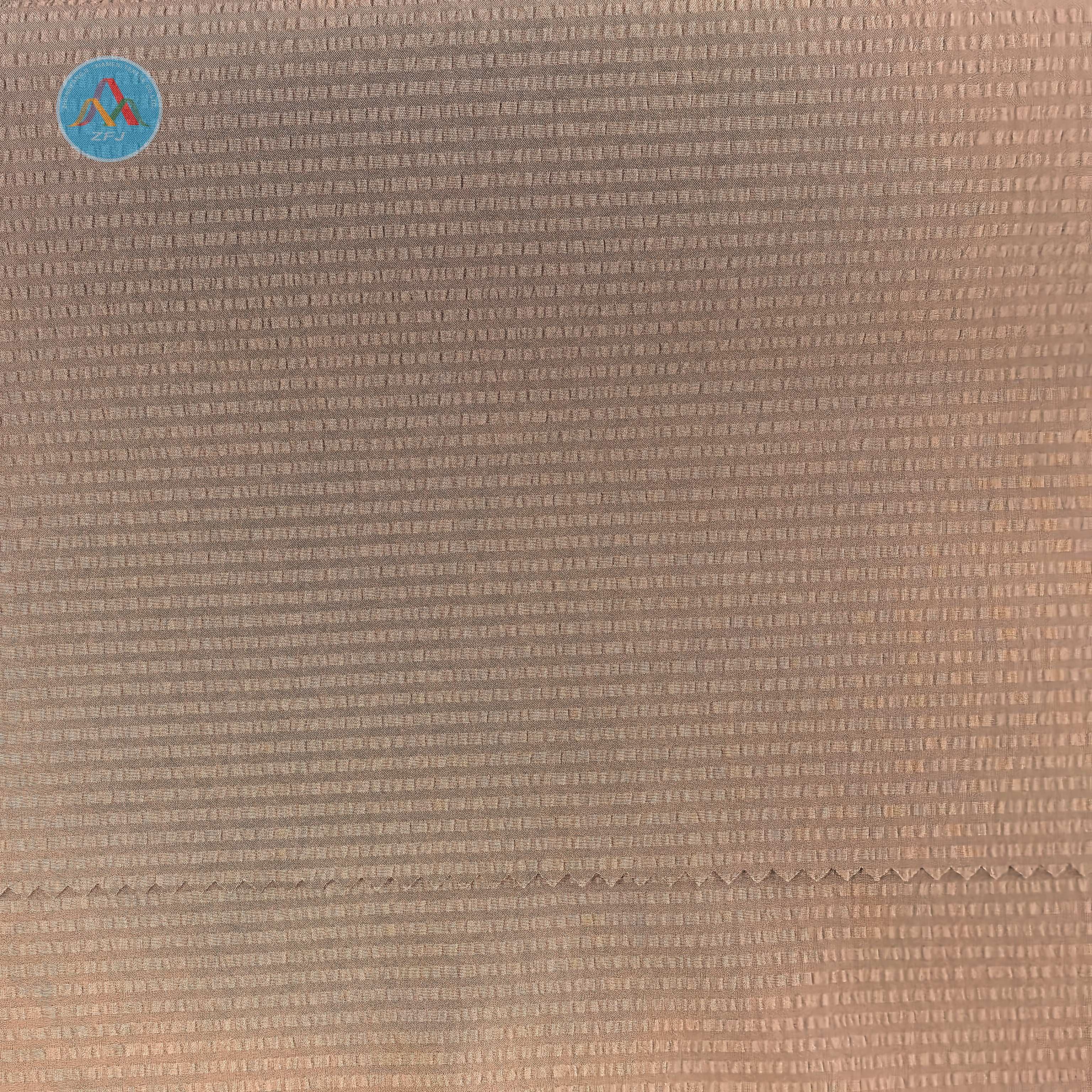 100% Polyester Crinkled Stripe Fabric for Shirt And Shorts