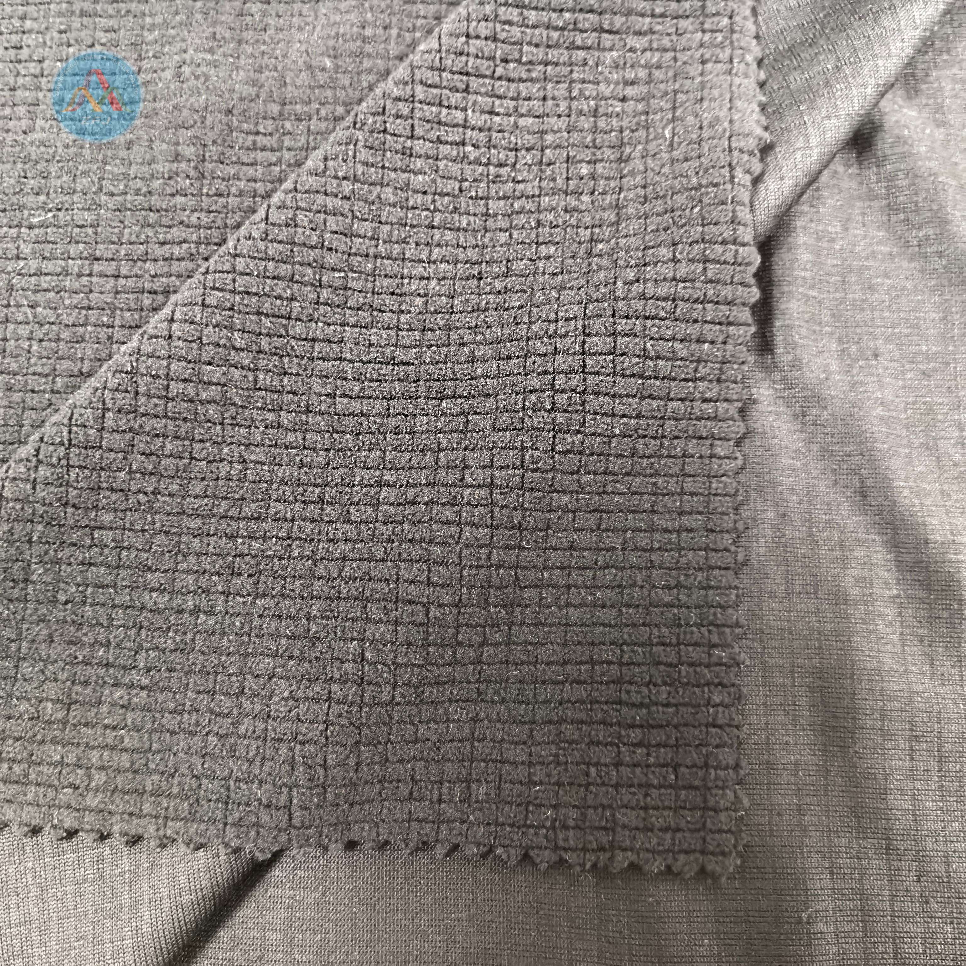 95%Polyester 5%Spandex 200gsm Jacquard Fleece Fabric