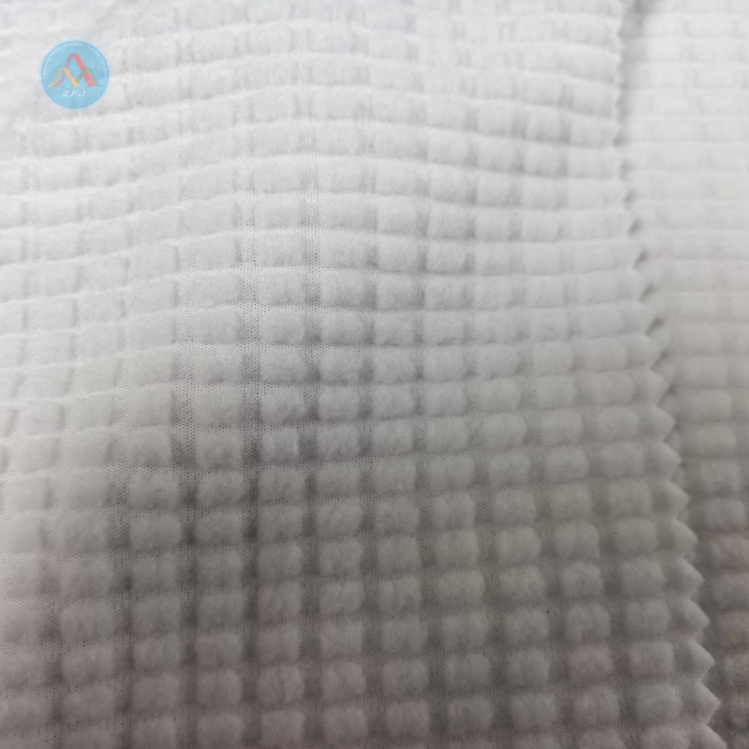 95%Polyester 5%Spandex 255gsm Jacquard Fleece Fabric