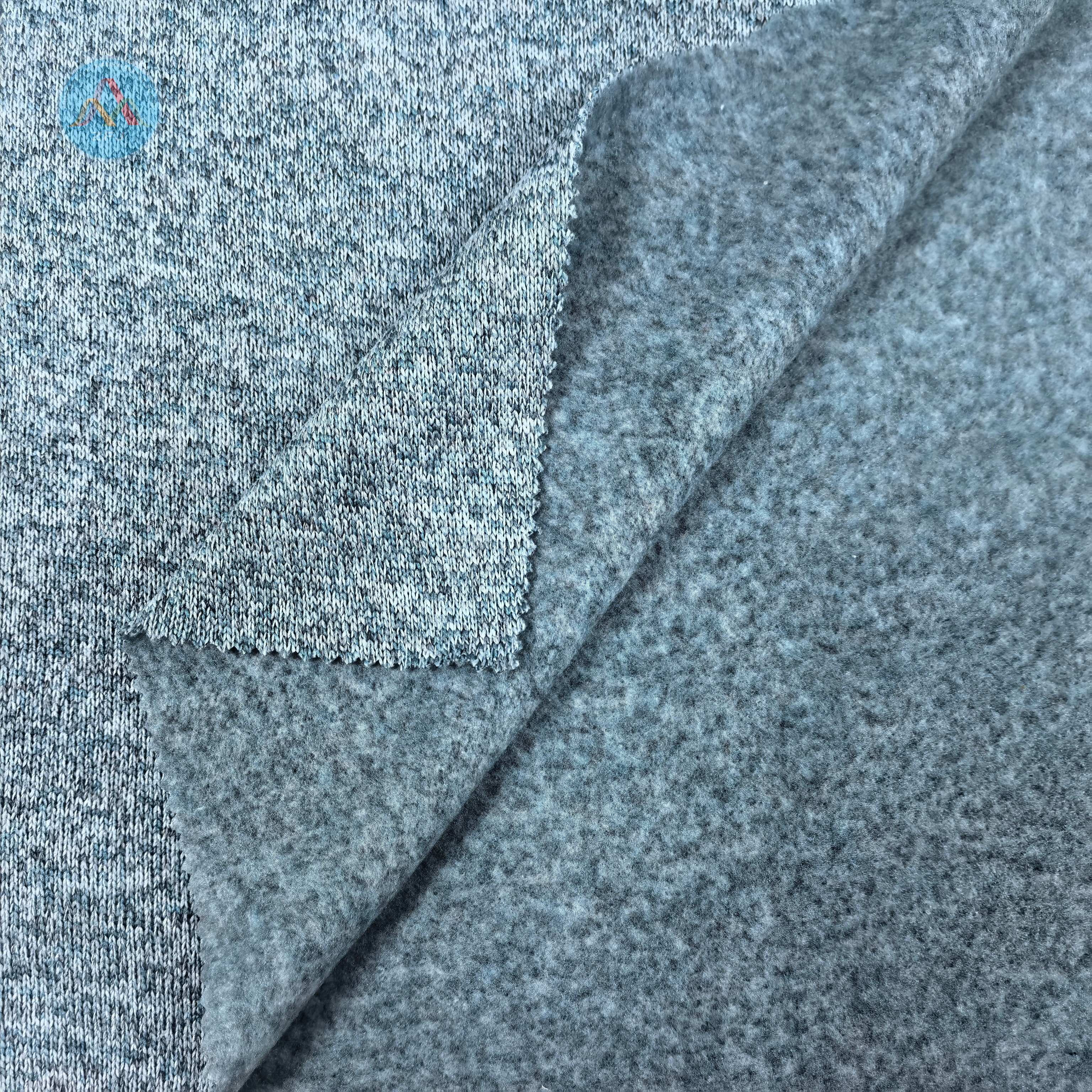 100% Polyester 280gsm Three-tone Cationic Brushed Jersey Fabric