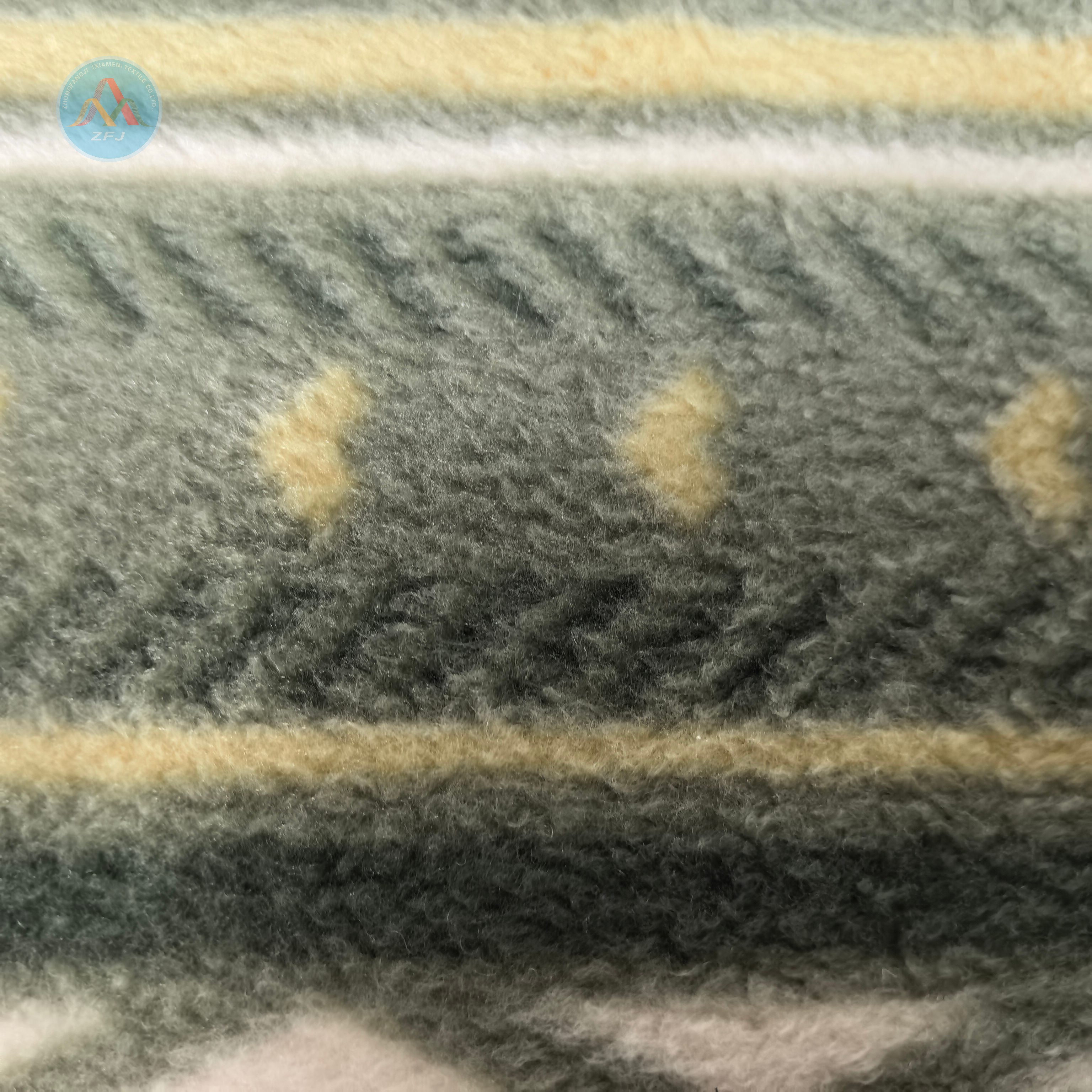 100% Polyester 300gsm Printed Polar Fleece