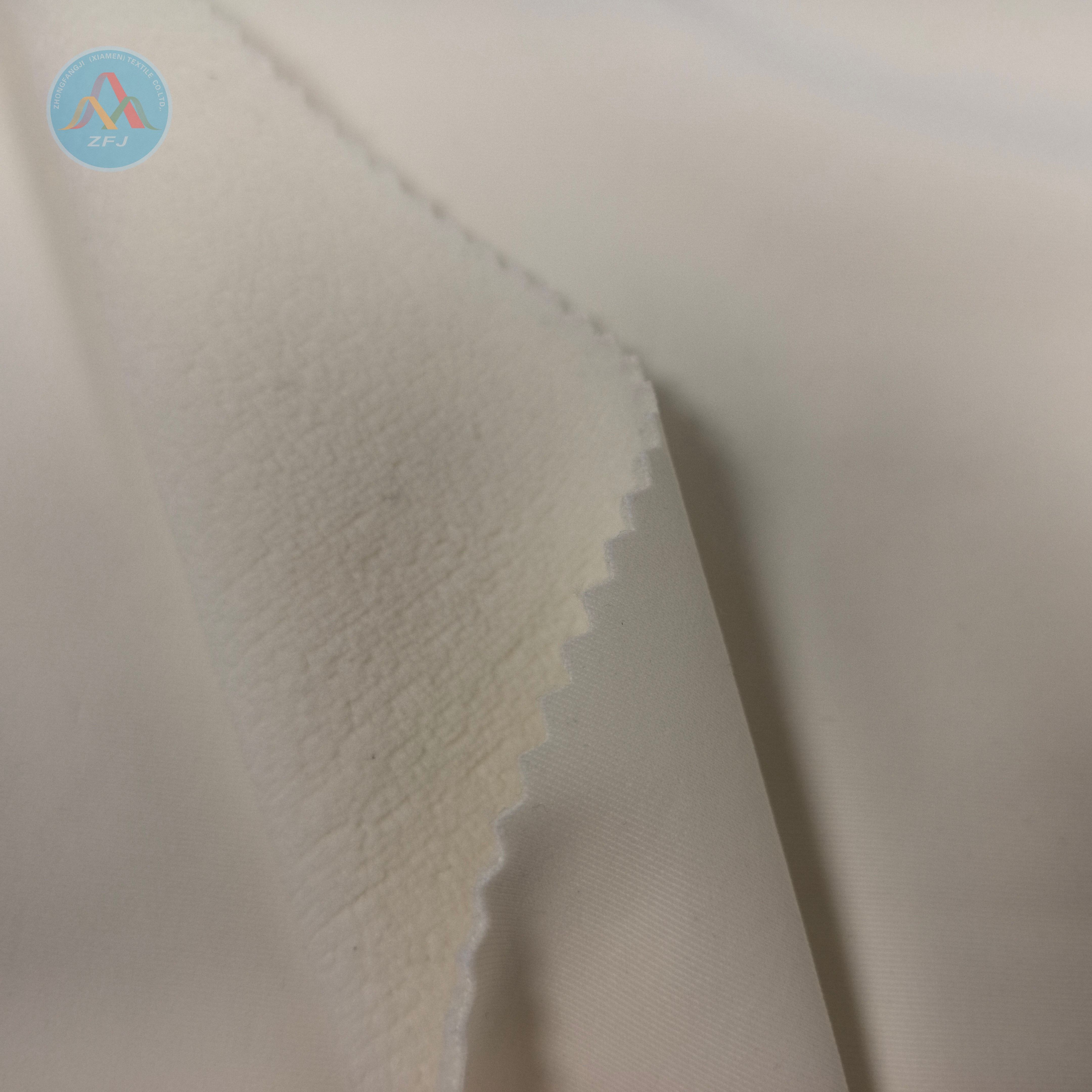 Nylon Spandex Tricot Laminated with TPU And Fleece Is Well-suited for Soft Shell Jackets