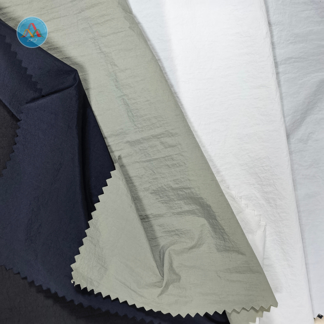 100% Nylon Crinkle Fabric Is Ideal for Sun-Protective Clothing And Down Jackets