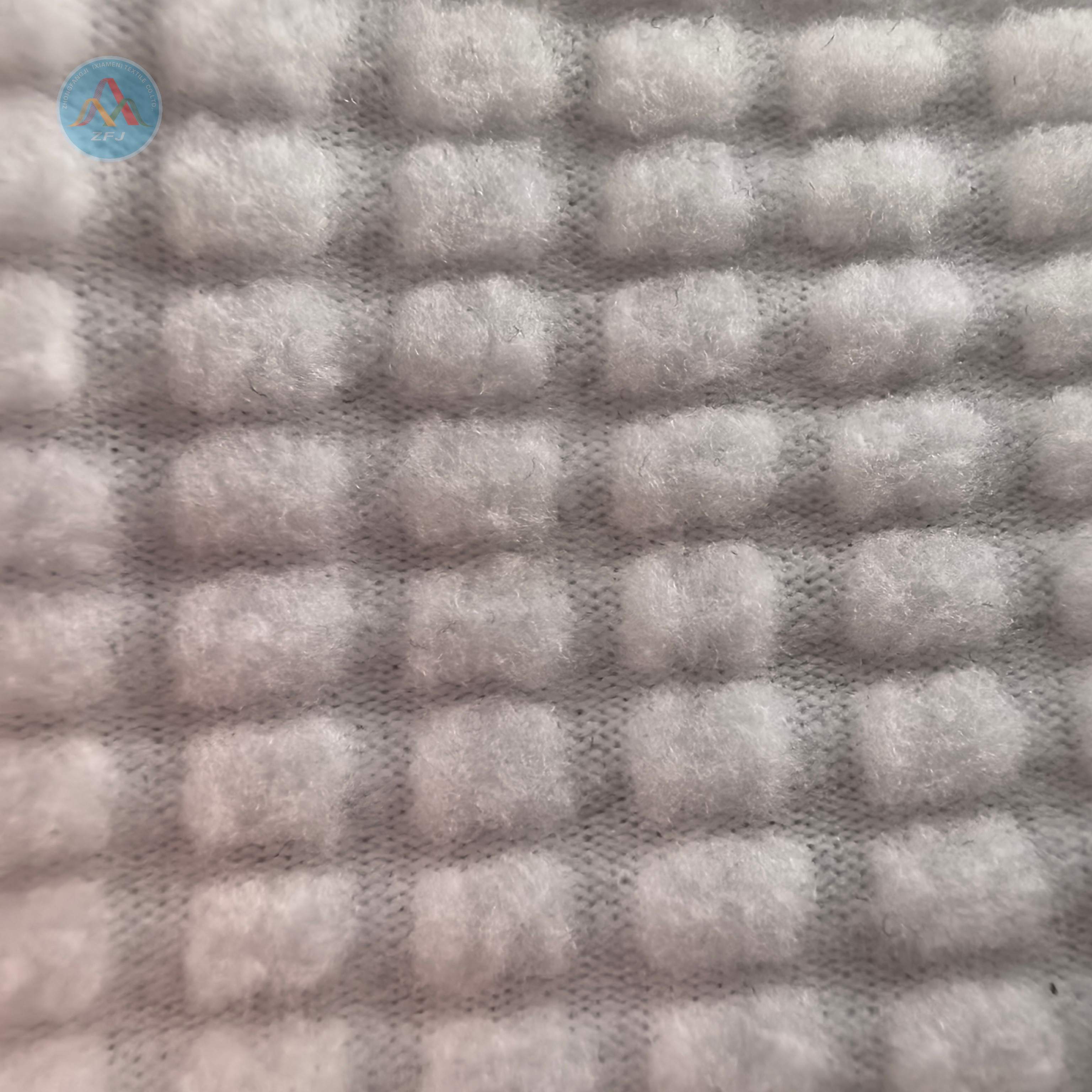 95%Polyester 5%Spandex 255gsm Jacquard Fleece Fabric