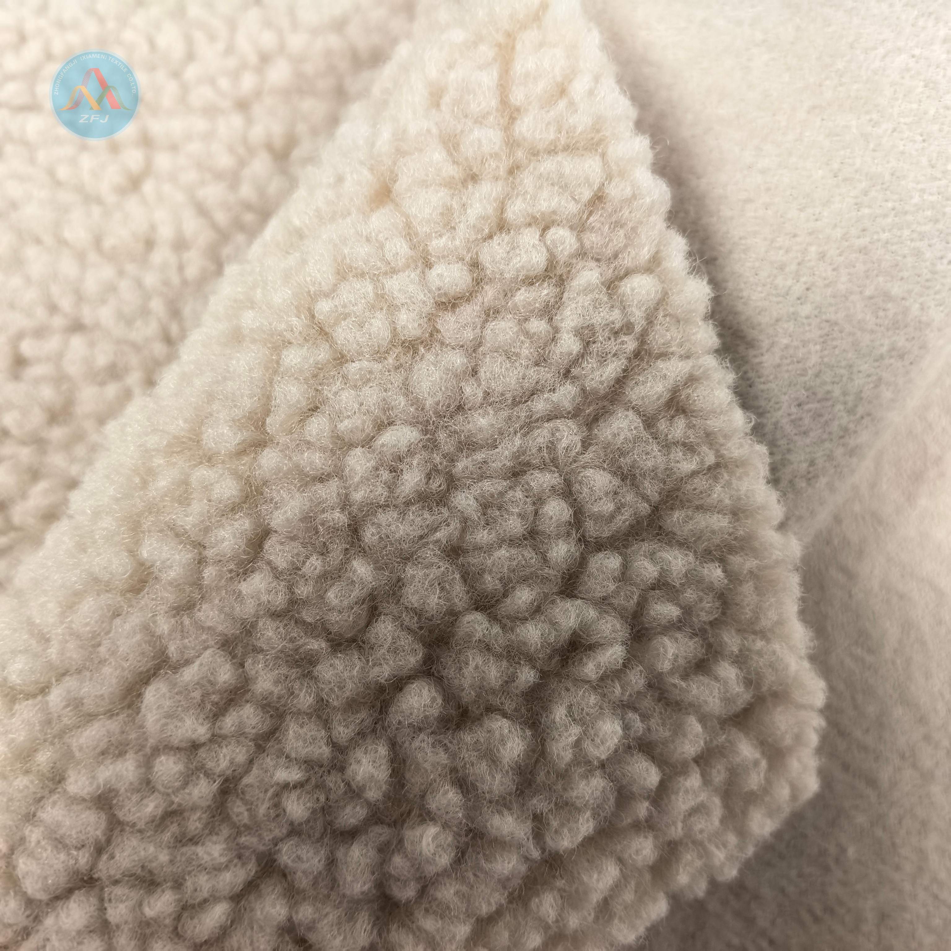100% Recyclyed Polyester 400gsm Sherpa Fabric‌