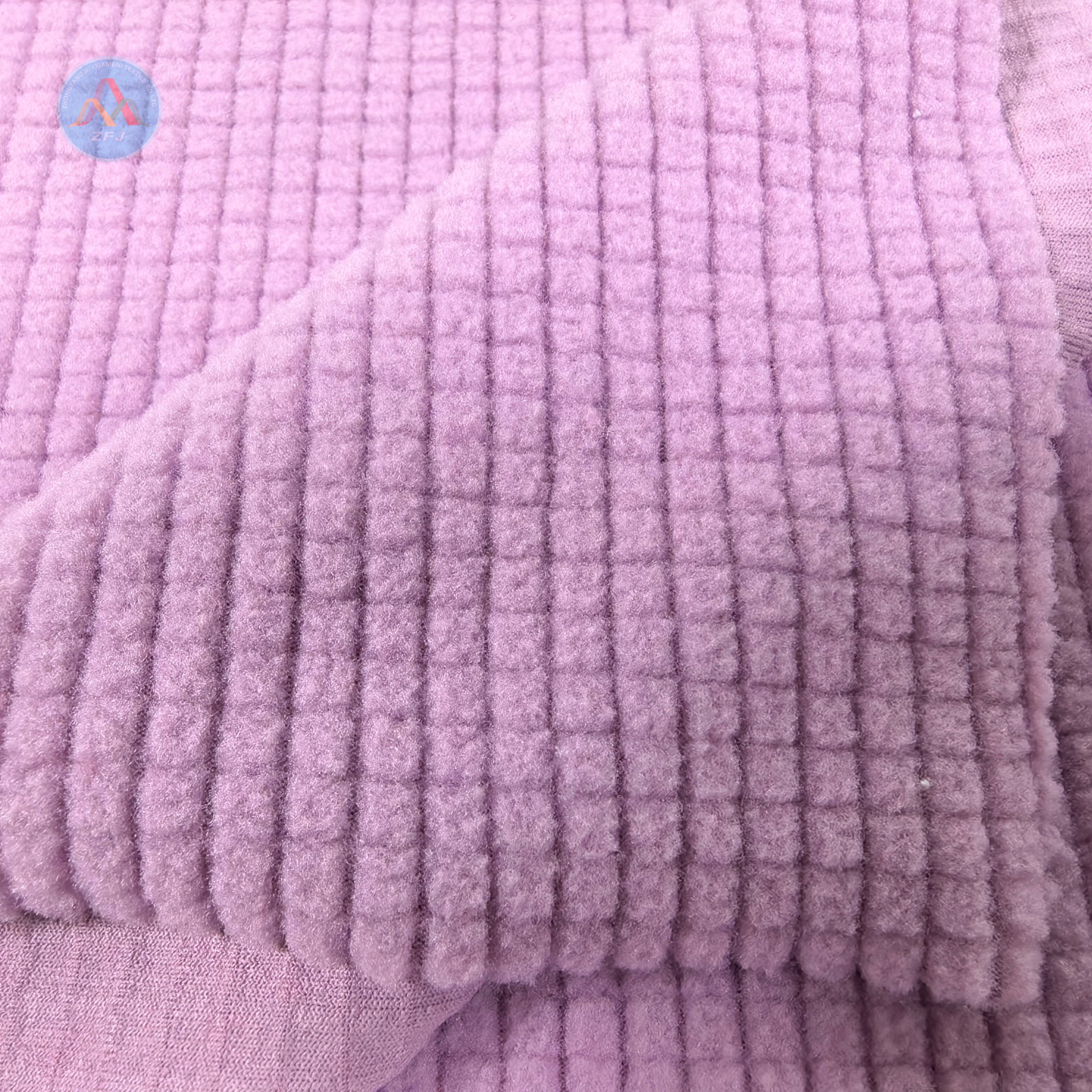 Stripe & Check Polar Fleece with Spandex