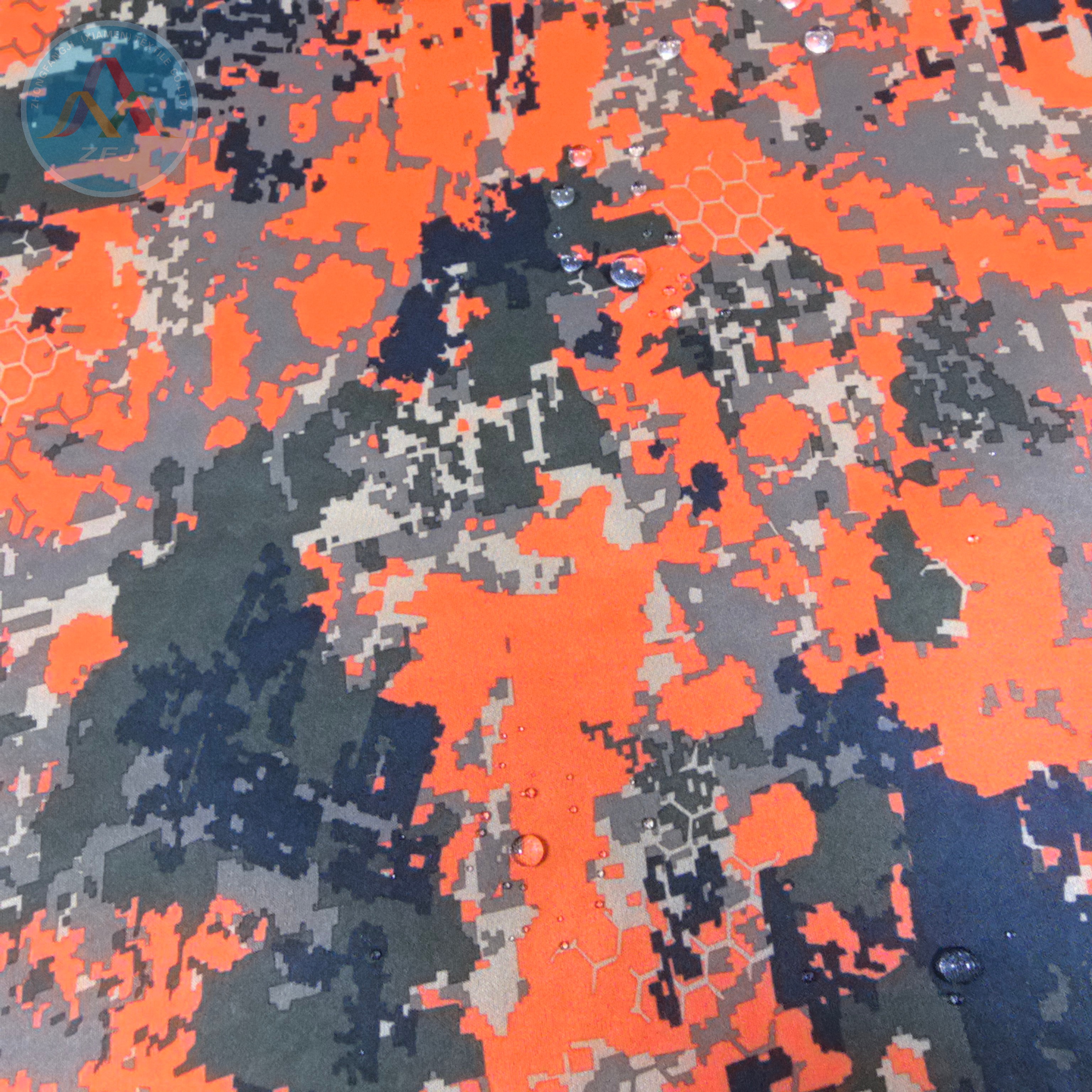 Printed Knitted Fabric Laminated with TPU And Jacquard Fleece Fabric for Waterproof Jackets