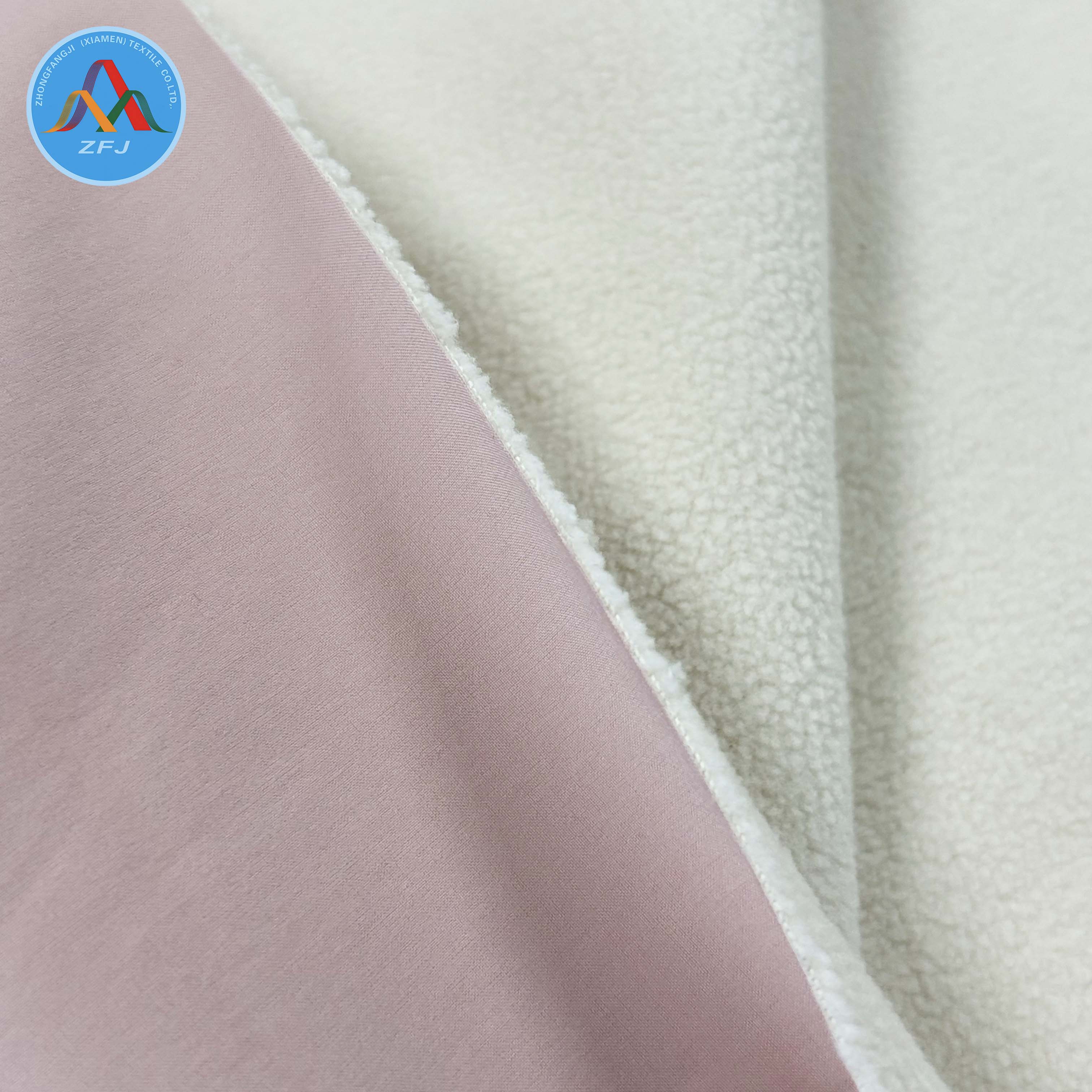Recycled 4-Way Stretch TPU Laminate Fabric with Recycled Fleece And Eco Water Repellent Finish