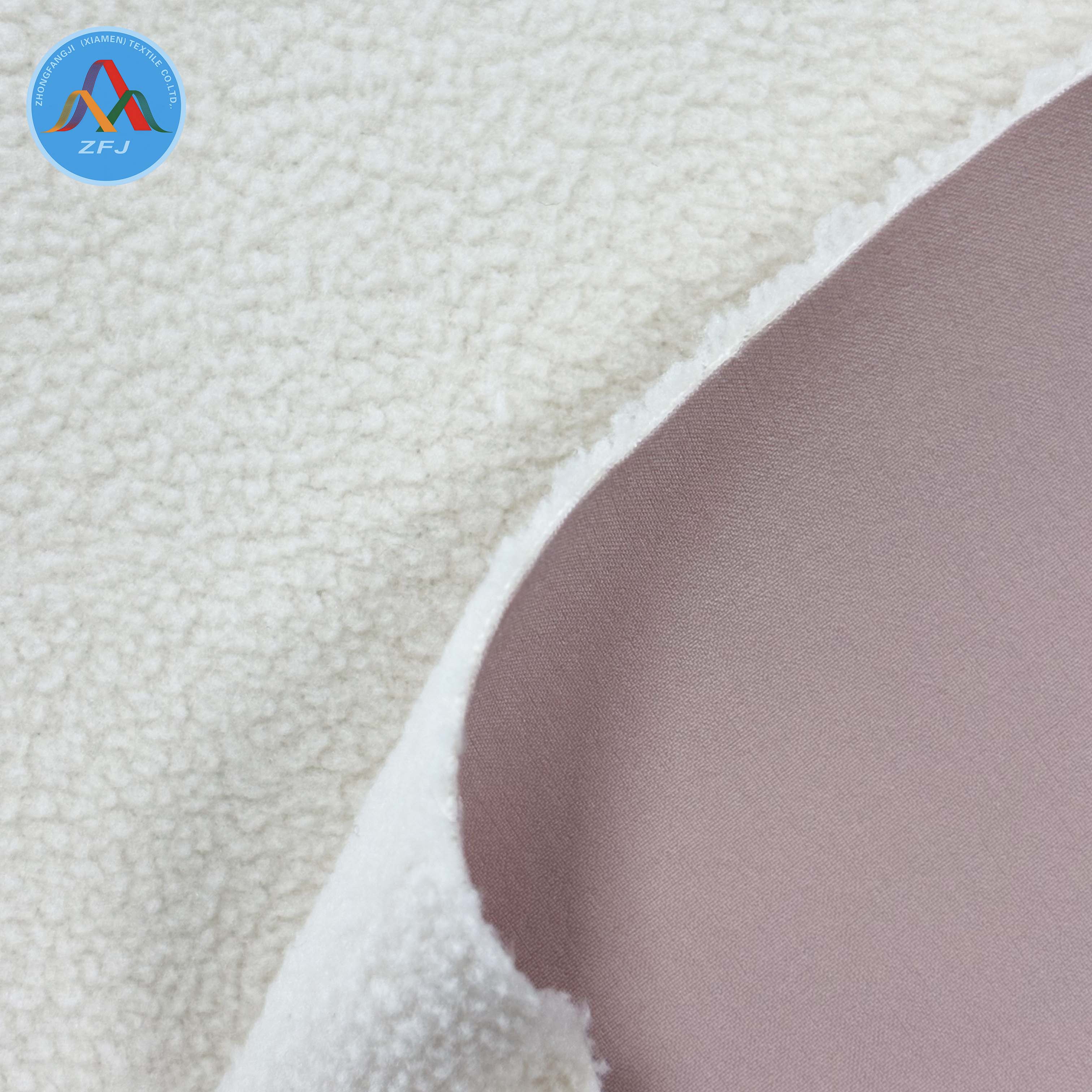 Recycled 4-Way Stretch TPU Laminate Fabric with Recycled Fleece And Eco Water Repellent Finish